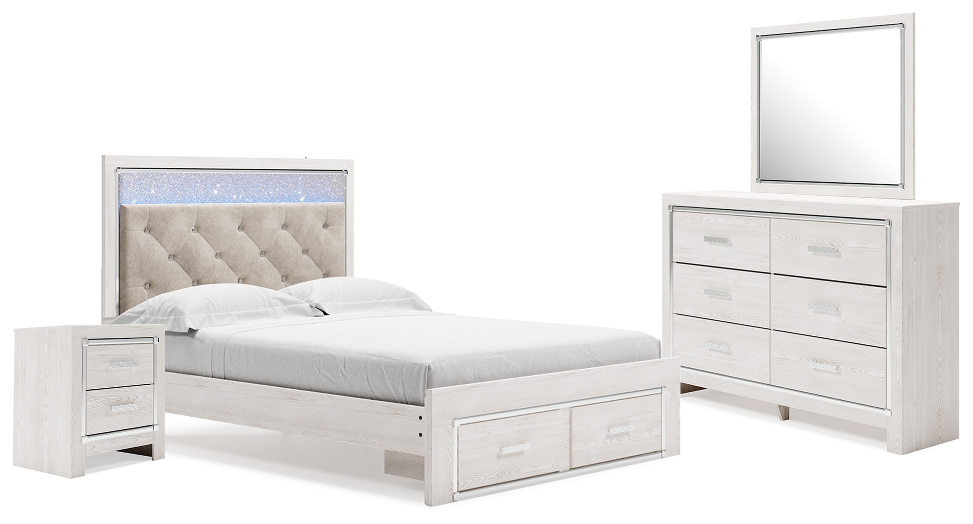 Signature Design By Ashley Bedroom Altyra Queen Panel Storage Bed With ...