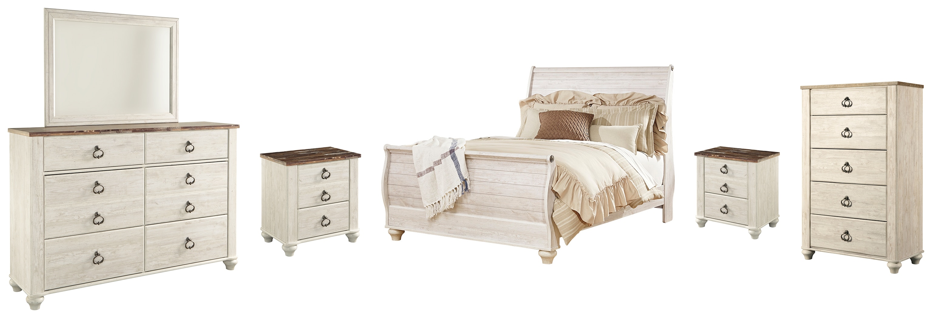 Willowton dresser online and mirror