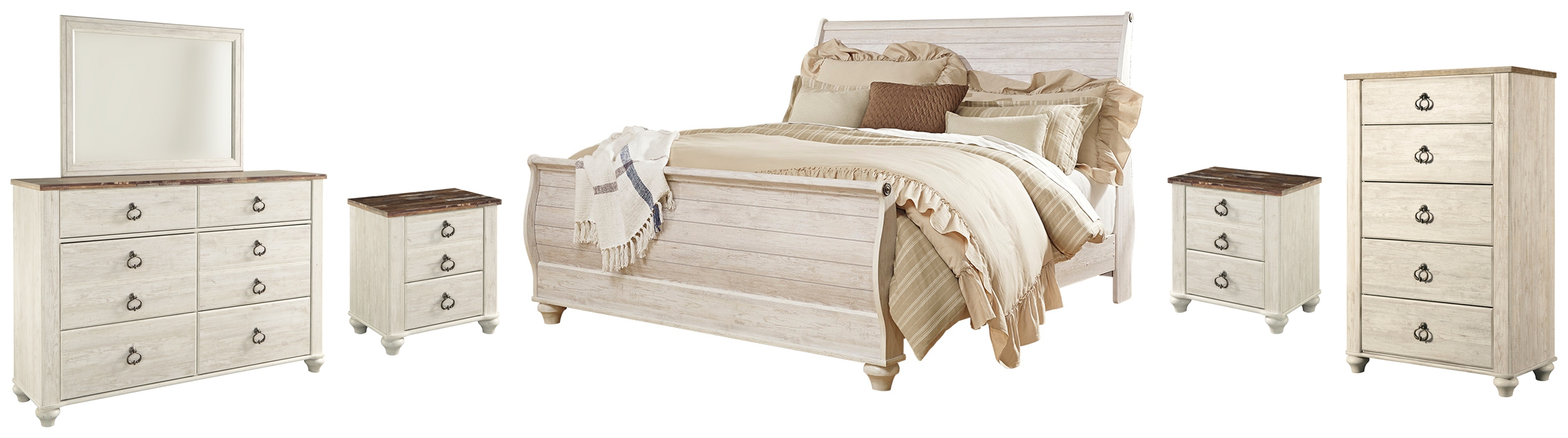 Willowton king sleigh 2024 bedroom set