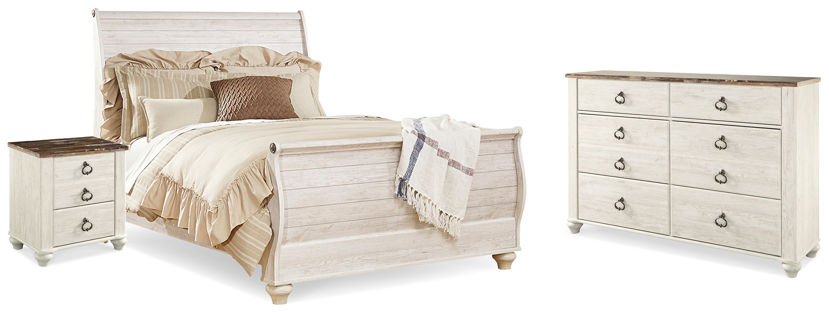 Willowton sleigh bedroom set discount