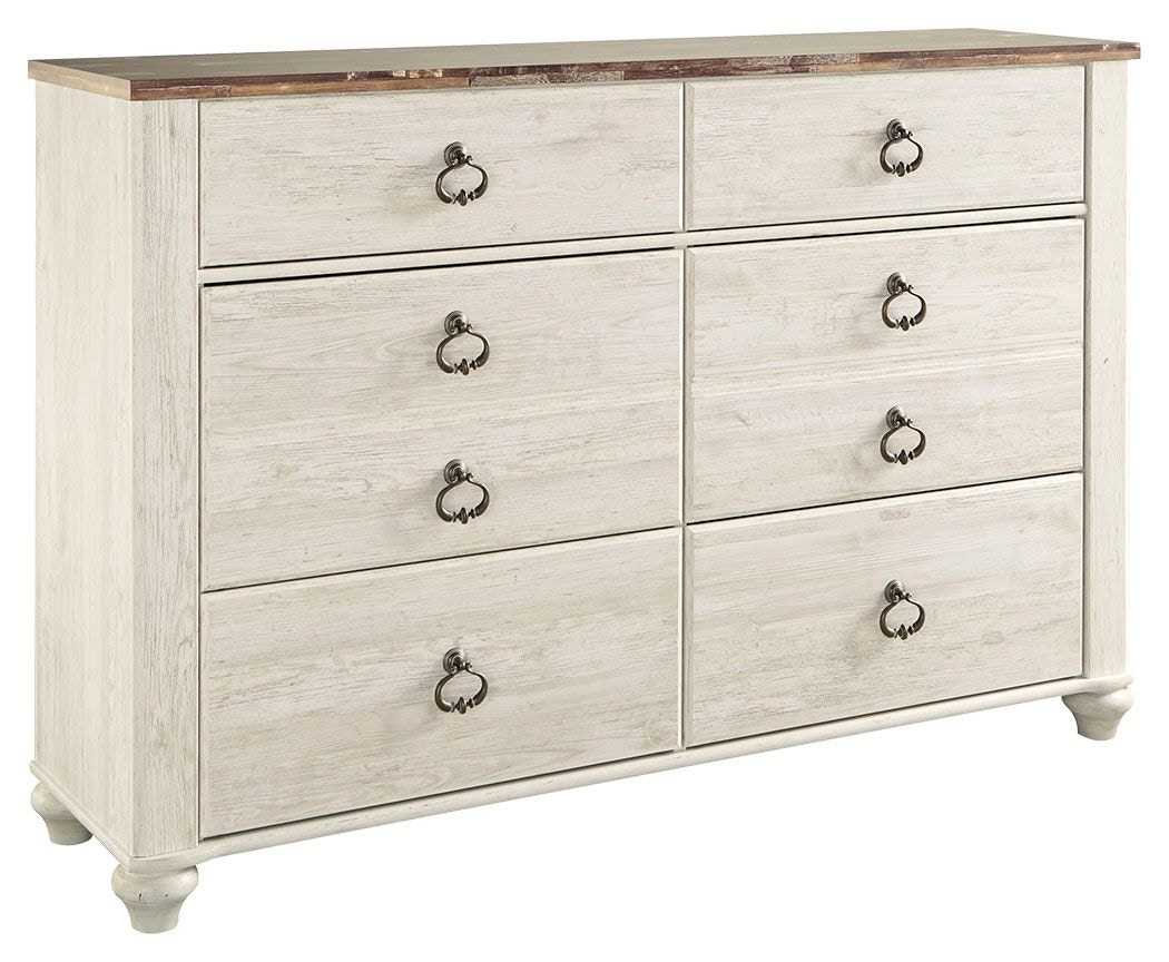 Willowton whitewash store dresser