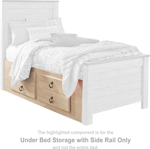 Signature Design by Ashley Willowton Under Bed Storage with Side Rail B267-50 B267-50