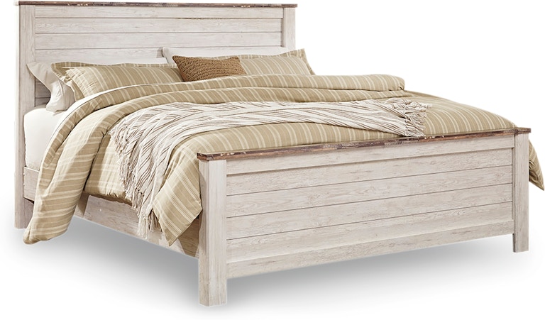 Signature Design by Ashley Willowton King Panel Bed B267B10 at Woodstock Furniture & Mattress Outlet