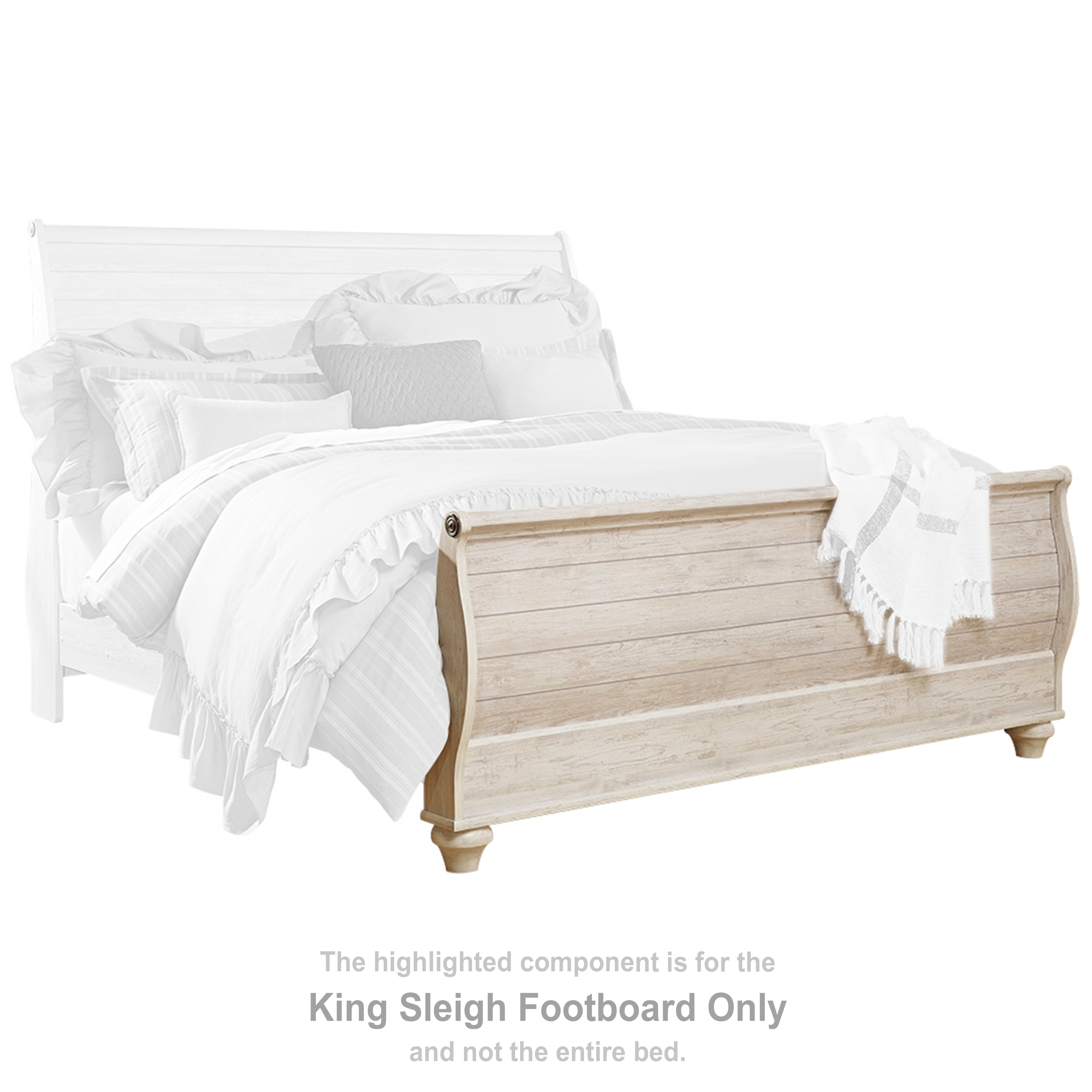 Signature Design by Ashley Bedroom Furniture Willowton King Sleigh 