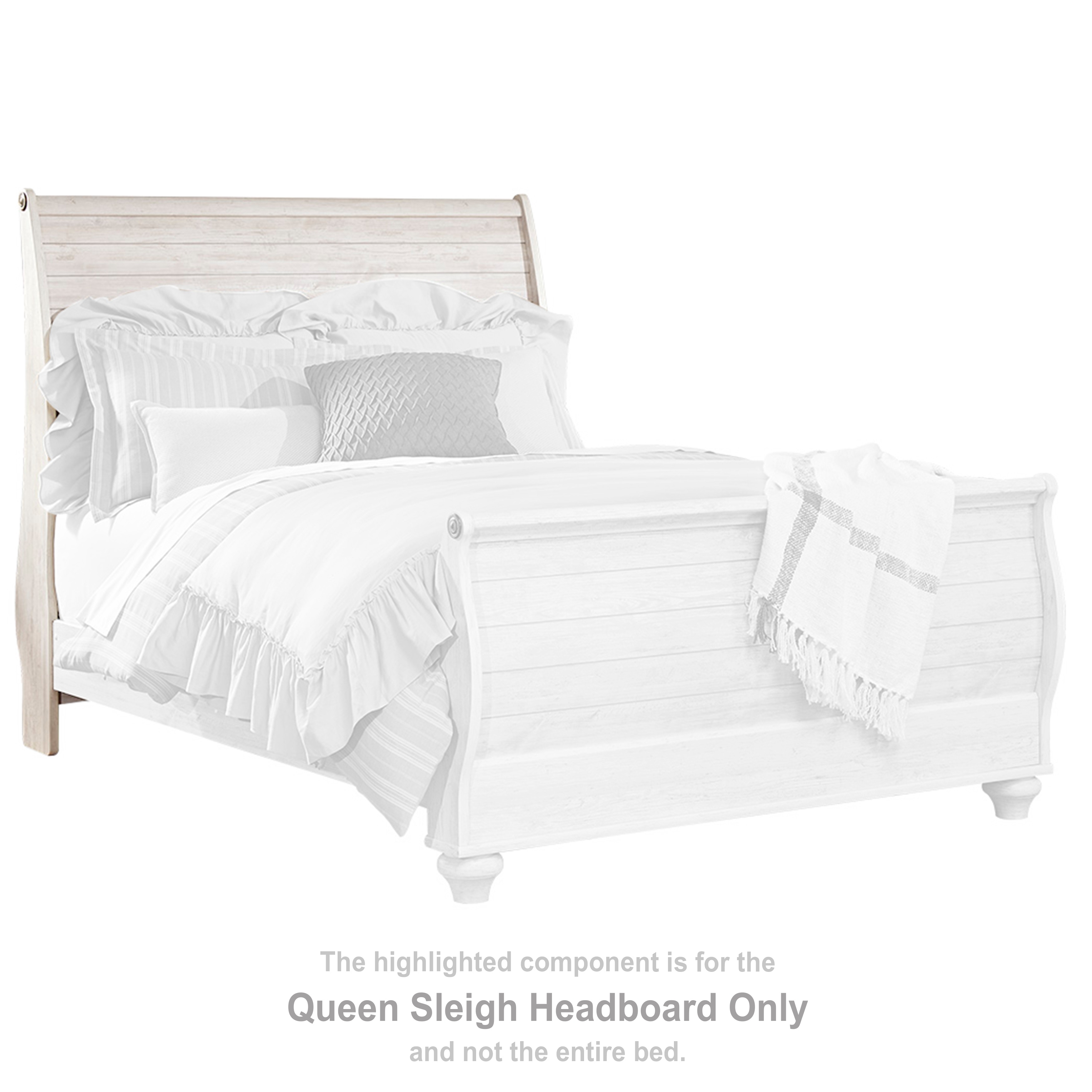 Sleigh bed shop headboard only