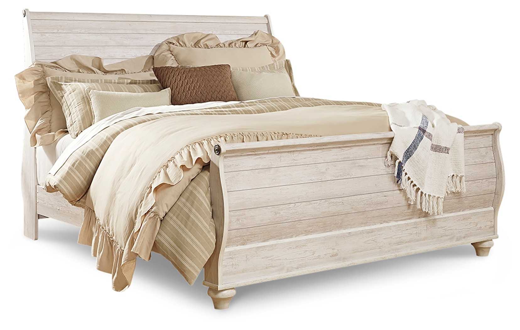 Willowton king outlet bed