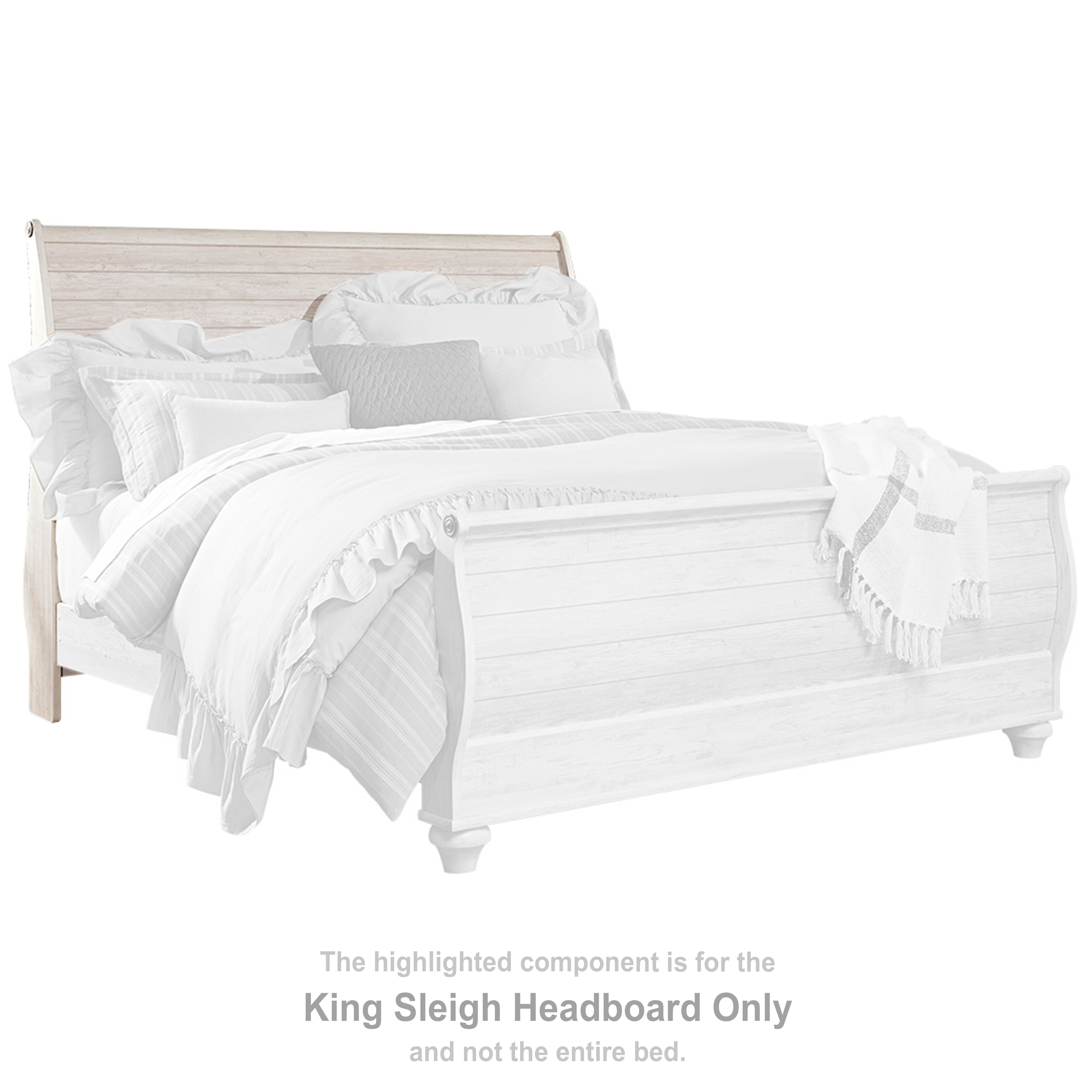 Willowton king sleigh 2024 bedroom set