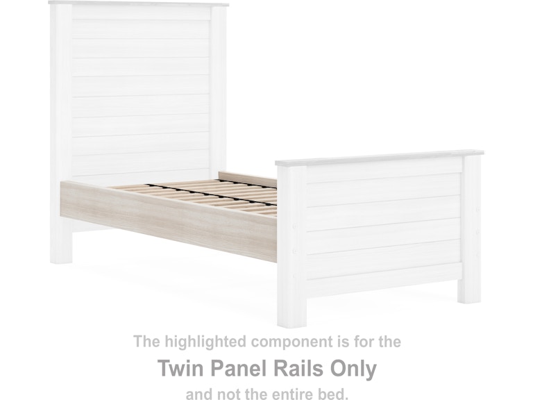 Signature Design by Ashley Willowton Twin Panel Rails B267-83 at Woodstock Furniture & Mattress Outlet
