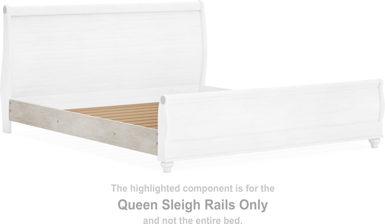 Signature Design by Ashley Willowton Queen Sleigh Rails B267-96 at Woodstock Furniture & Mattress Outlet