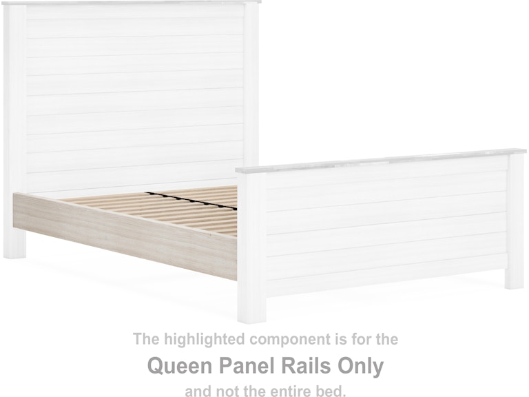 Signature Design by Ashley Willowton Queen Panel Rails B267-98 at Woodstock Furniture & Mattress Outlet