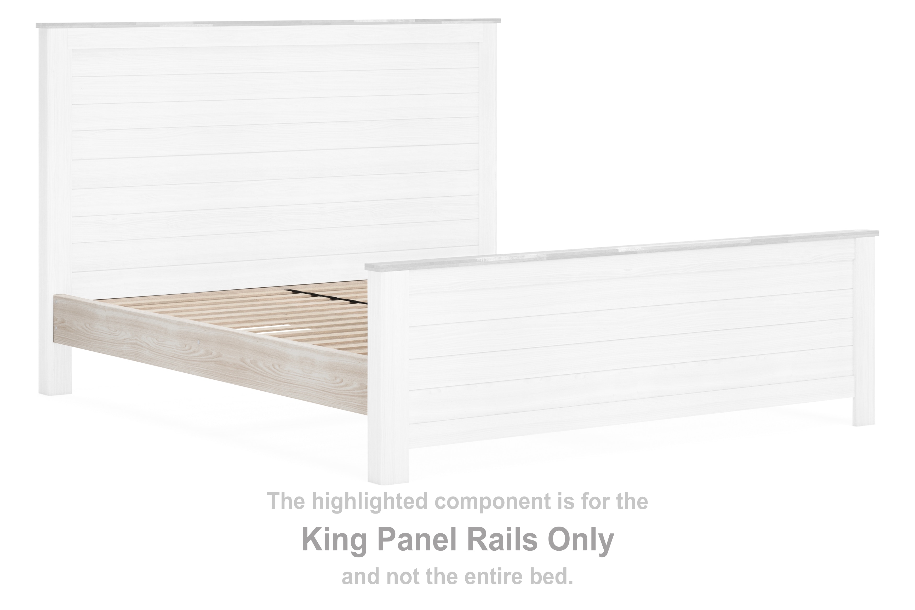 Signature Design by Ashley Bedroom Willowton King Panel Rails B267 99 Indiana Furniture and