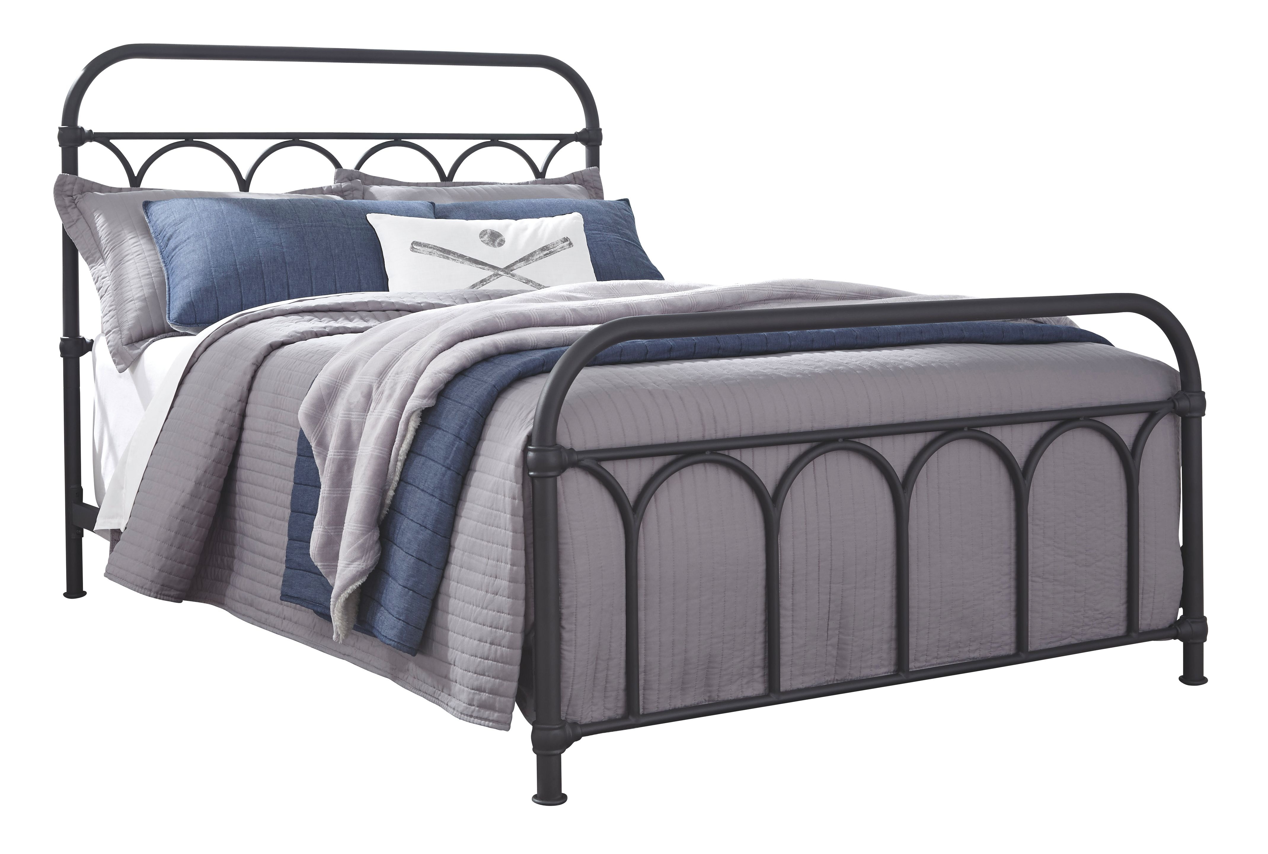 Signature Design By Ashley Bedroom Nashburg Full Metal Bed B280-672 ...