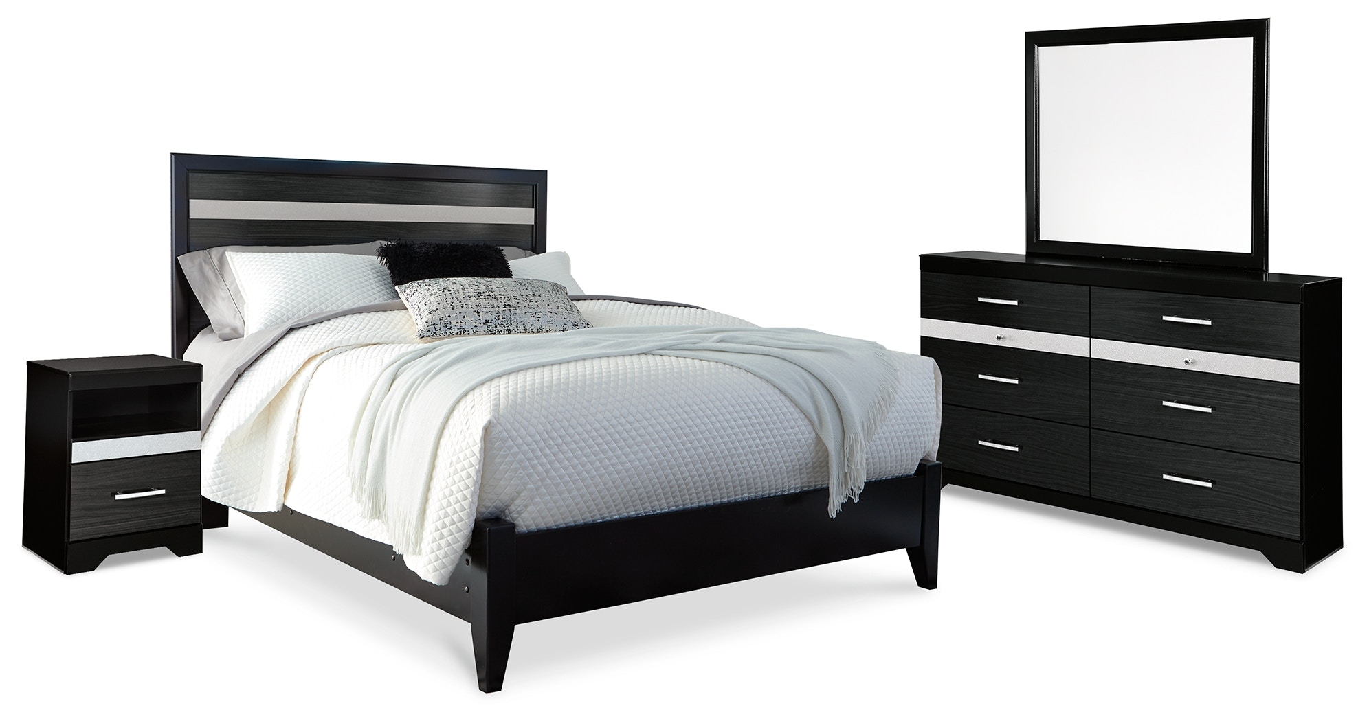 dimora black nightstand