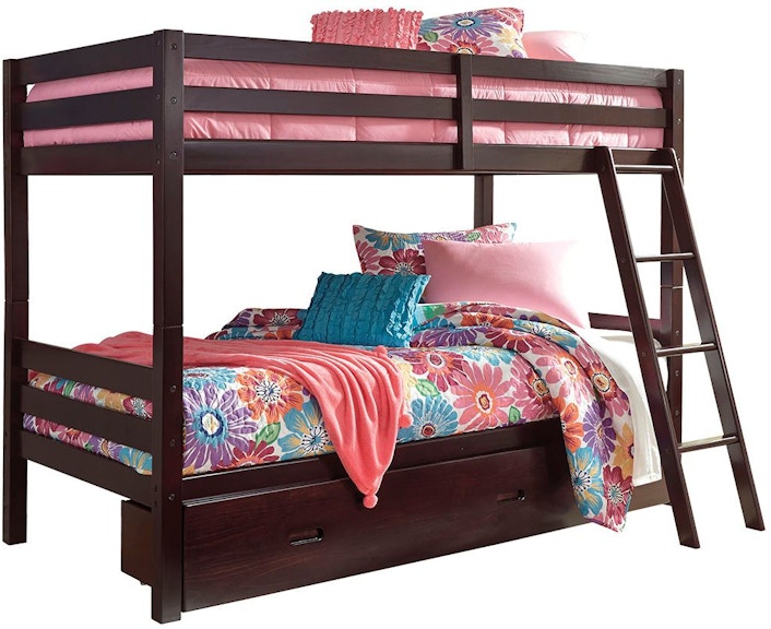 Signature Design by Ashley Halanton Twin over Twin Bunk Bed with 1 Large Storage Drawer B328YB2