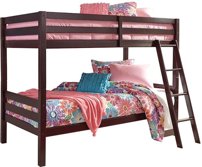 Signature Design by Ashley Halanton Twin over Twin Bunk Bed with Ladder B328-59