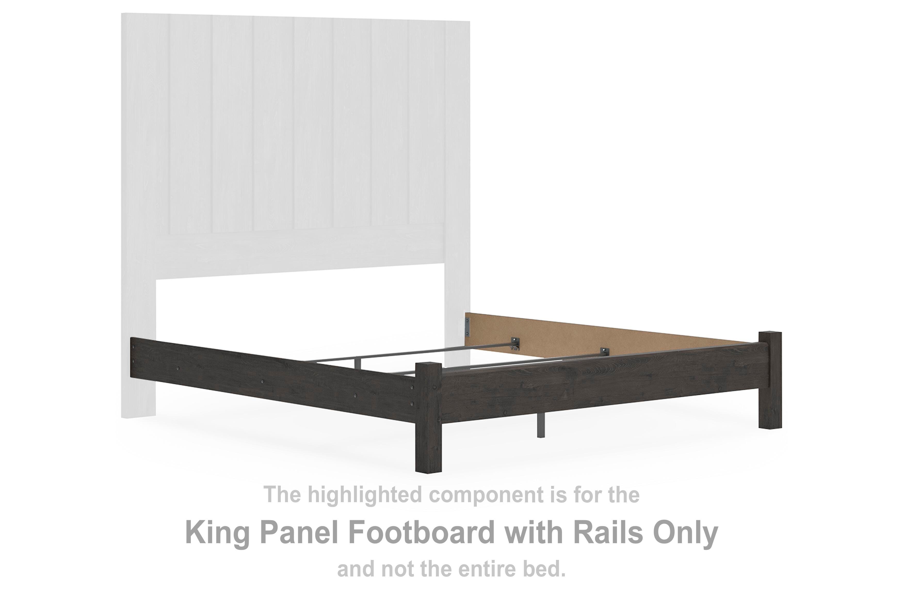  Parlayon King Panel Footboard with Rails 