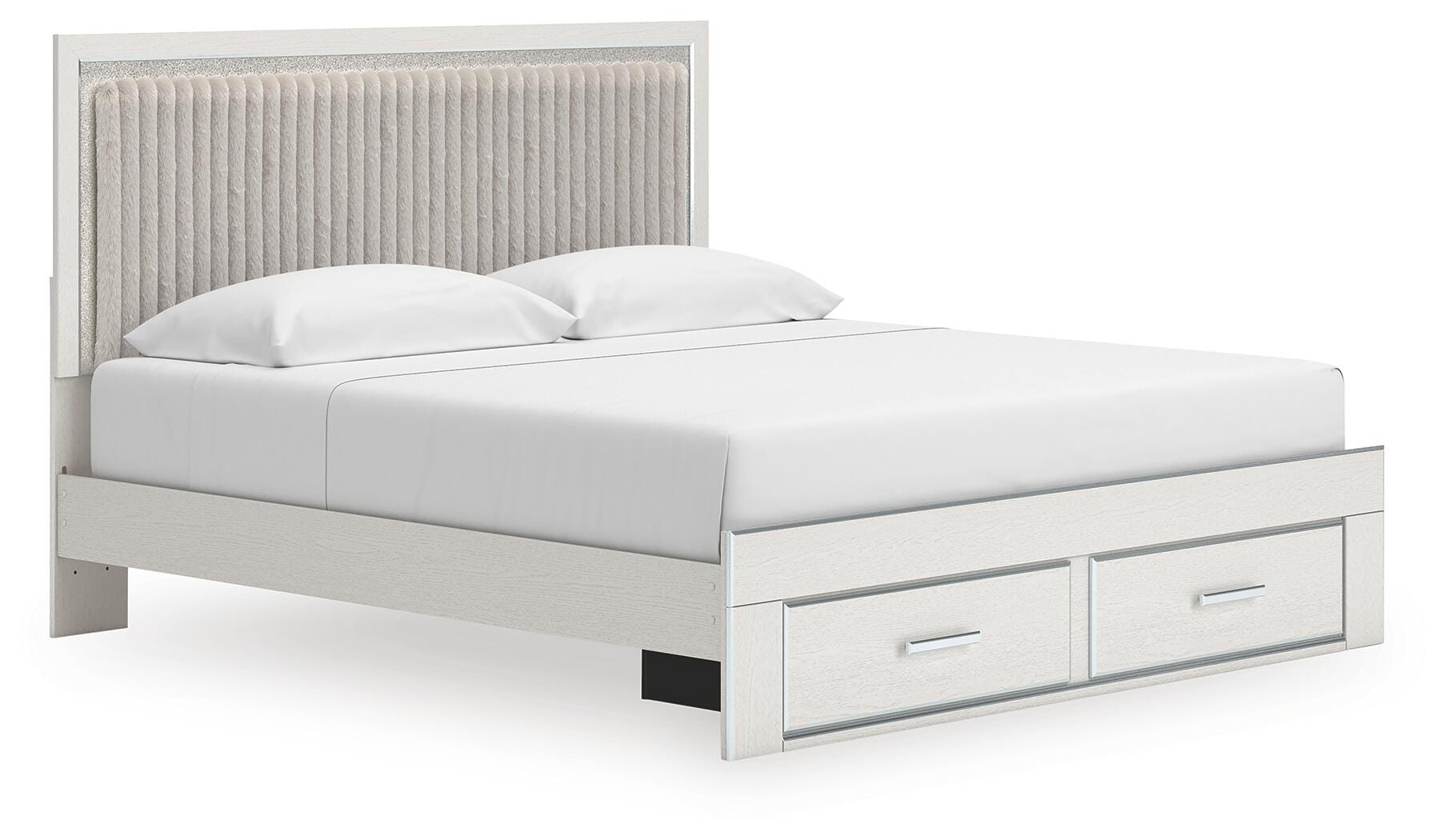  Birmonton King Upholstered Panel Platform Storage Bed 