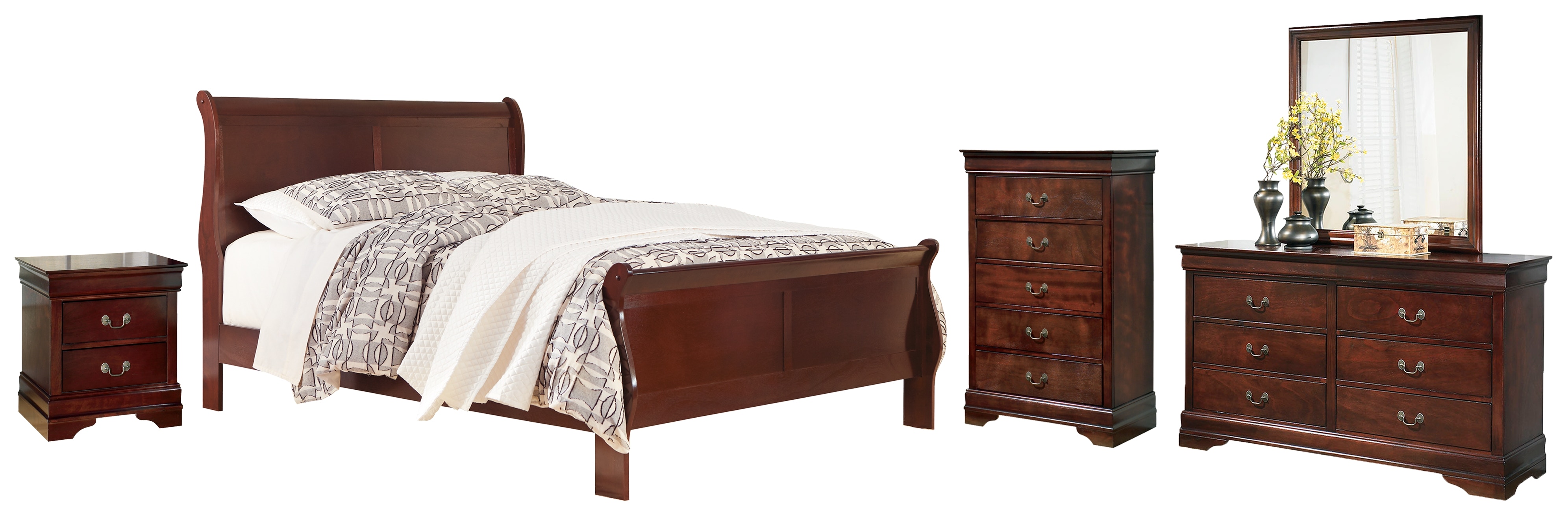 Shop our Alisdair King Sleigh Bed, Dresser, Mirror and Nightstand by