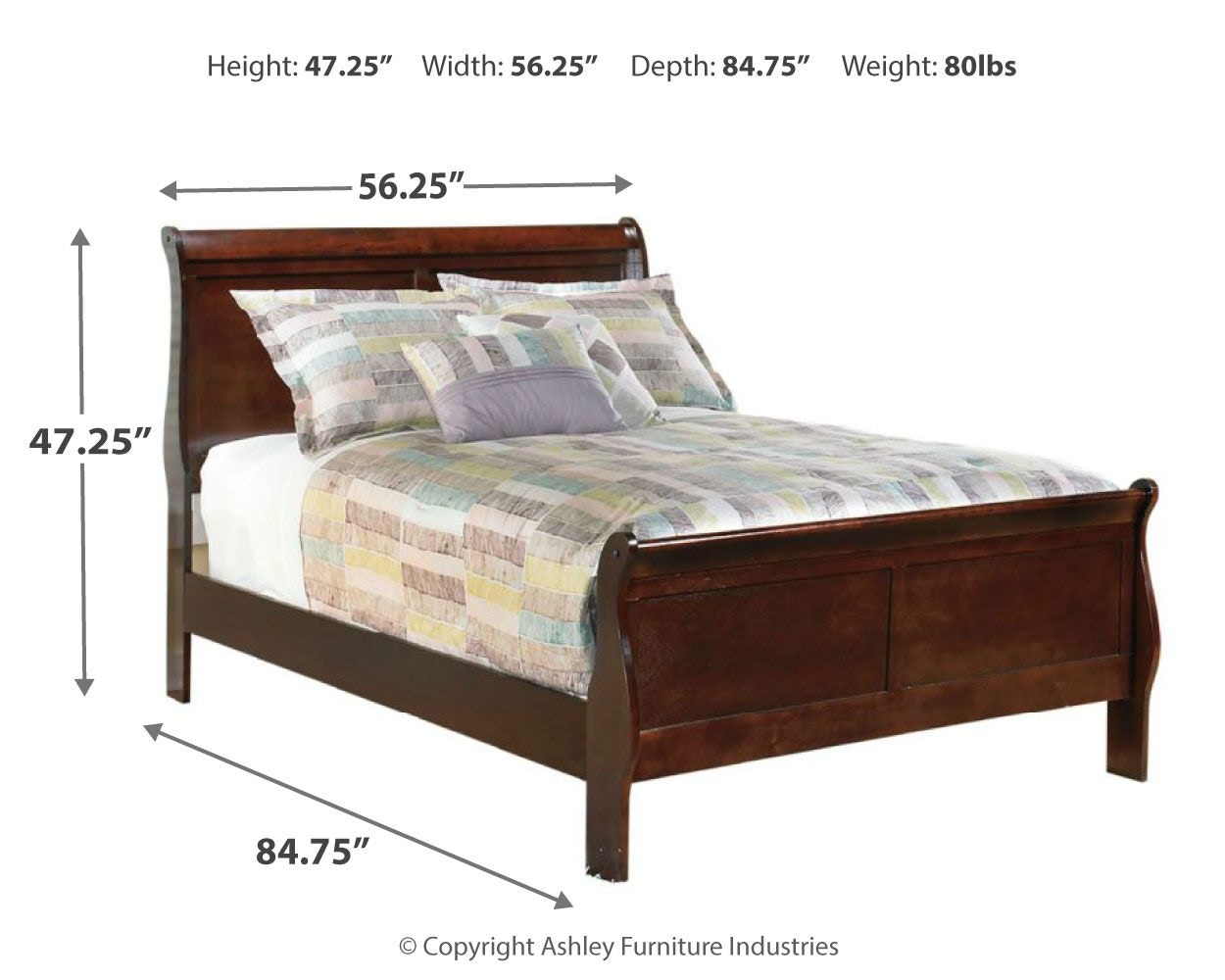 Signature Design by Ashley Baby and Kids Alisdair Full Sleigh Bed