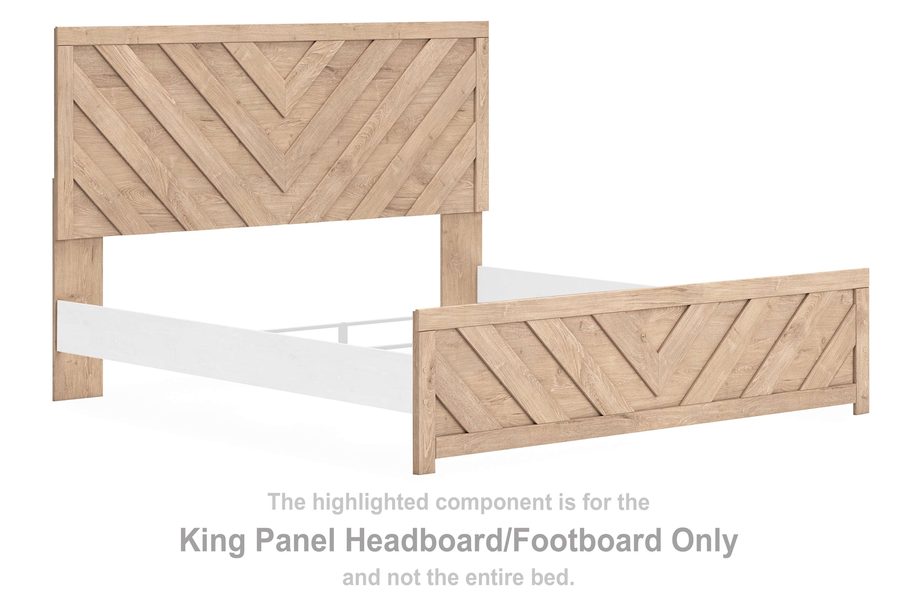 Ashley Sanginlane Sanginlane King Panel Headboard/Footboard B3787-72 ...