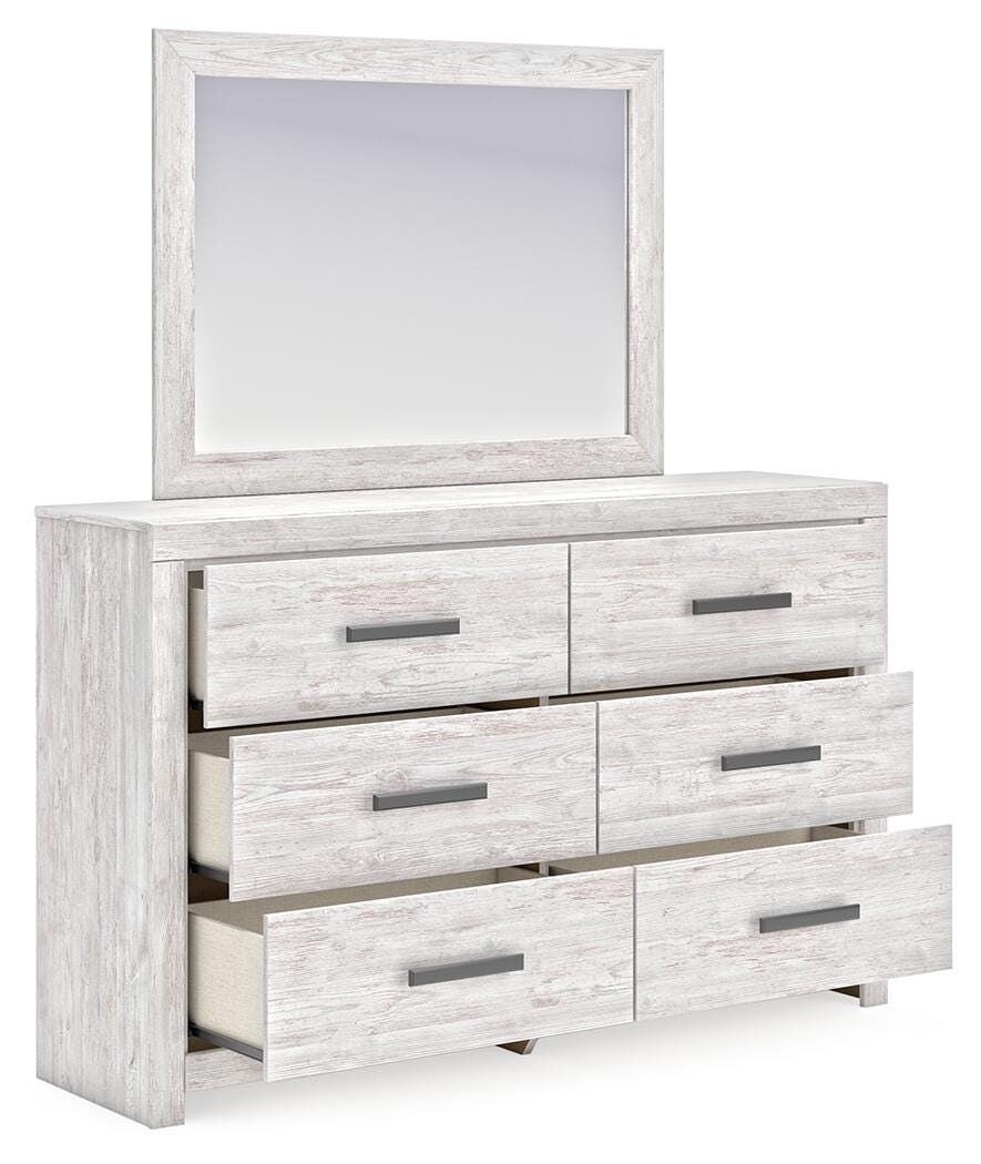 Ashley Cayboni Cayboni Queen Panel Bed, Dresser, Mirror and
