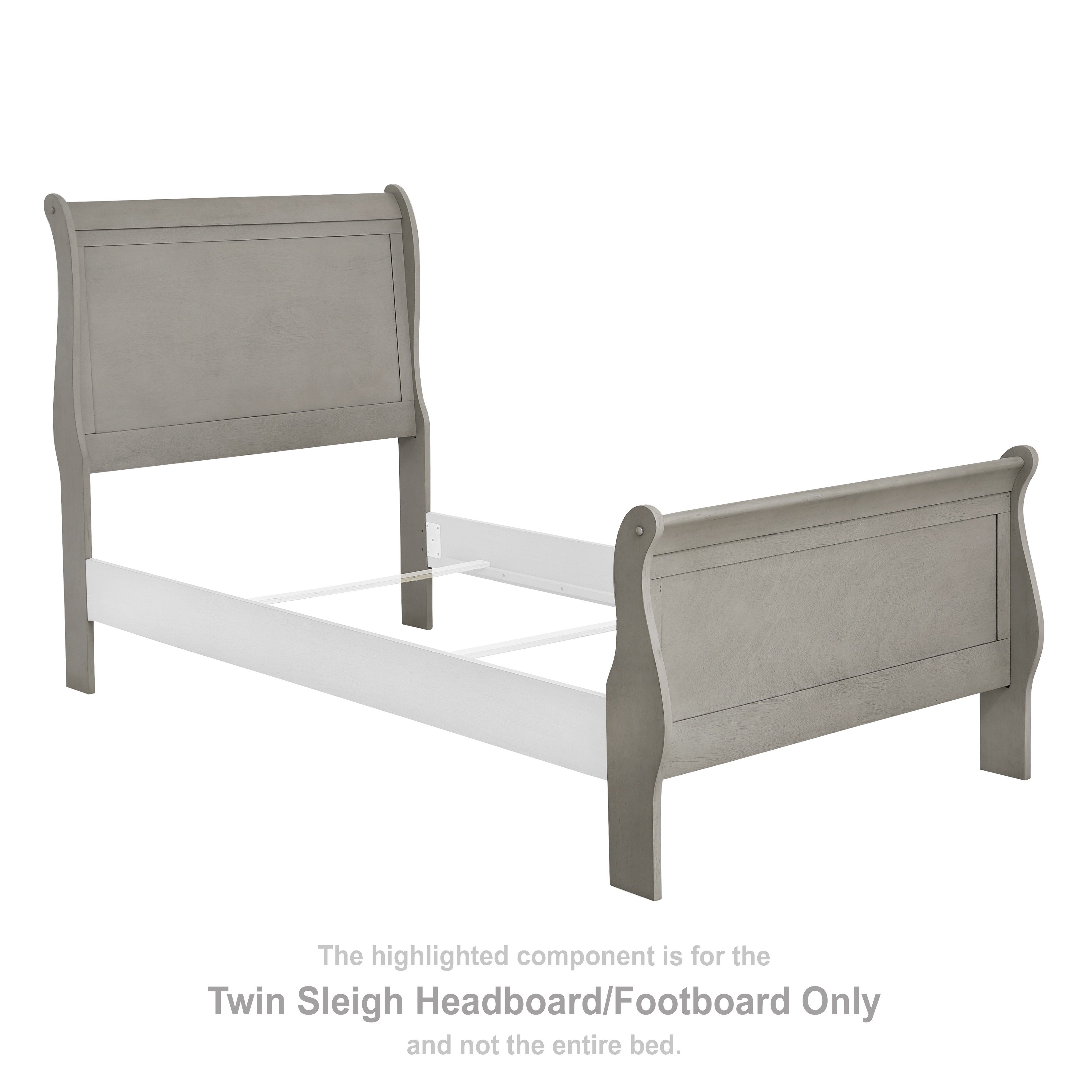 Twin sleigh deals bed frame