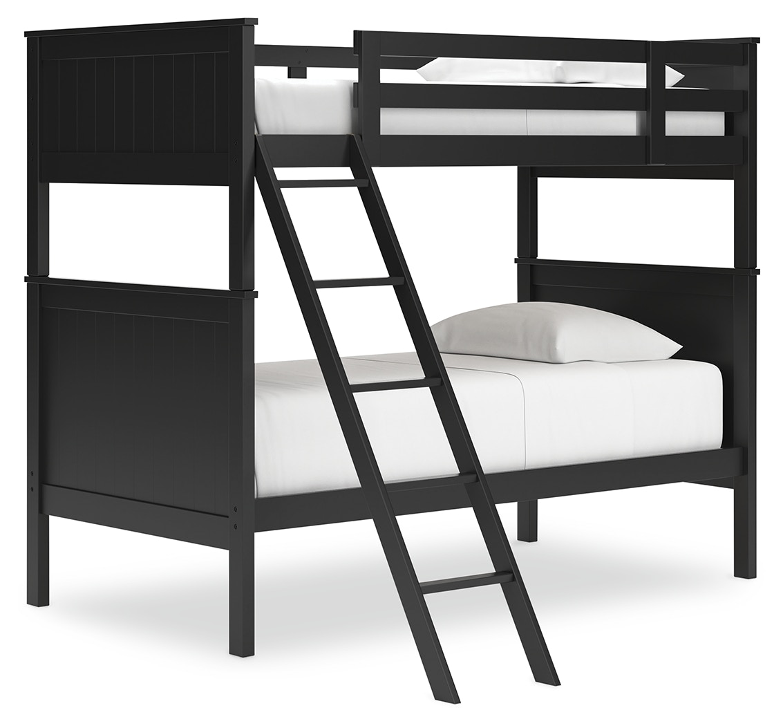 Nextonfort Twin/Full Bunk Bed- Blue