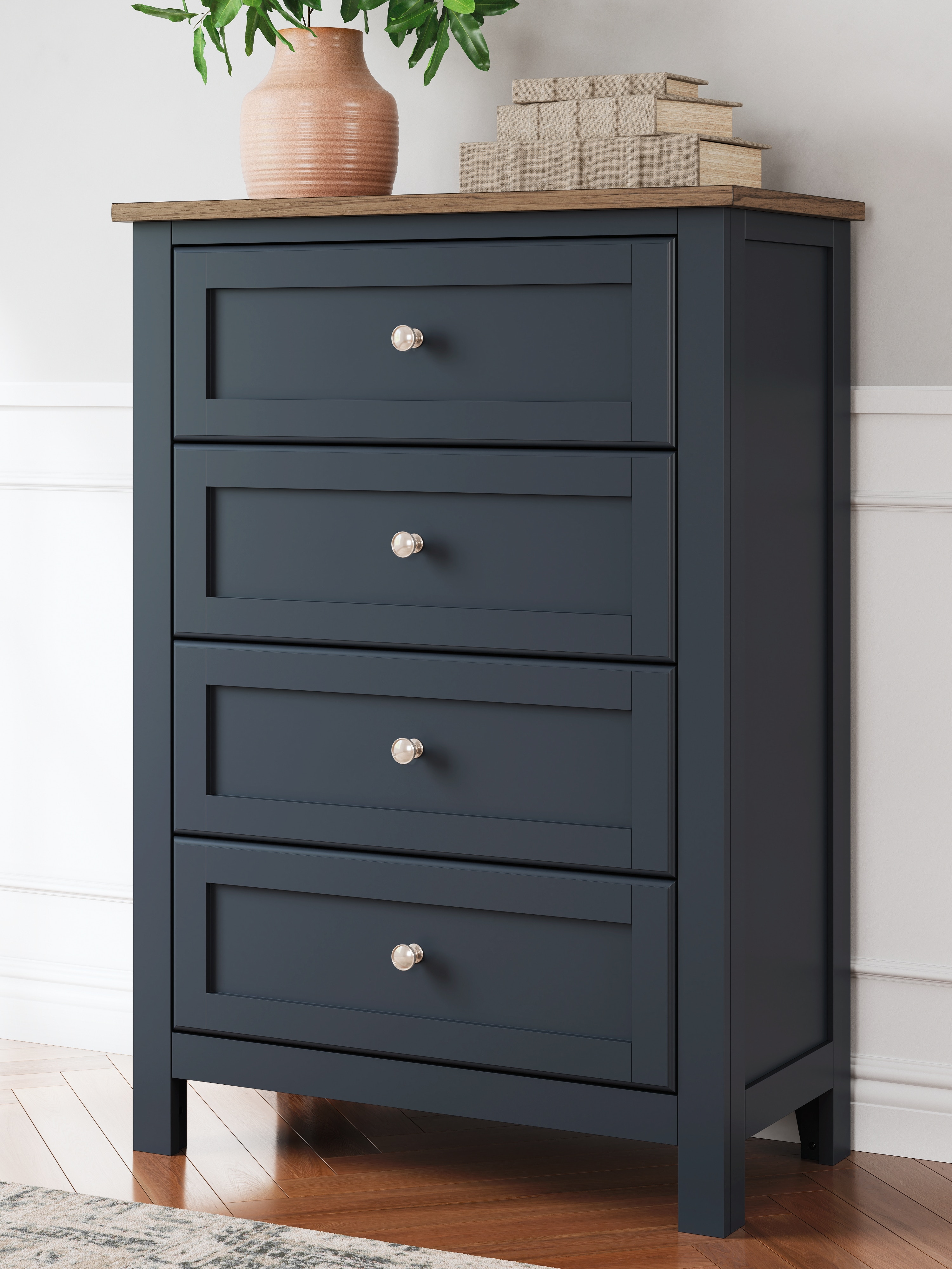 Blue tall chest of drawers online