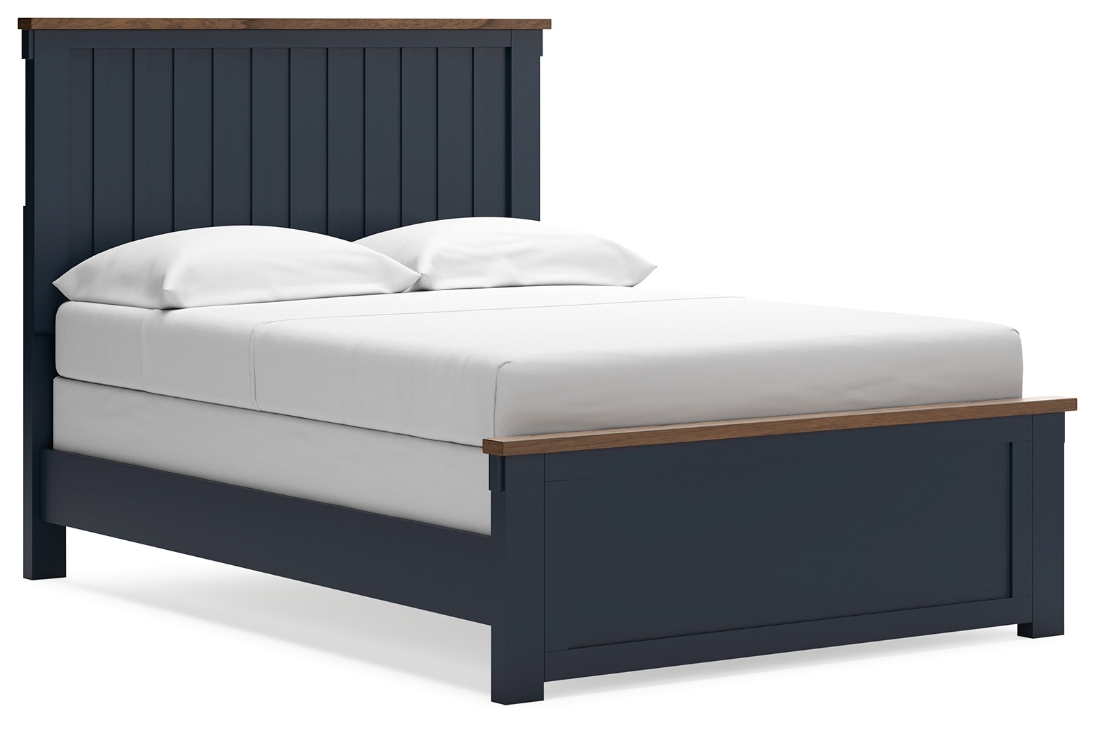 AshleyP!24 ⭐︎room306contemporary Ashley Cadmori - Two-tone - Full Upholstered Panel Bed – Big