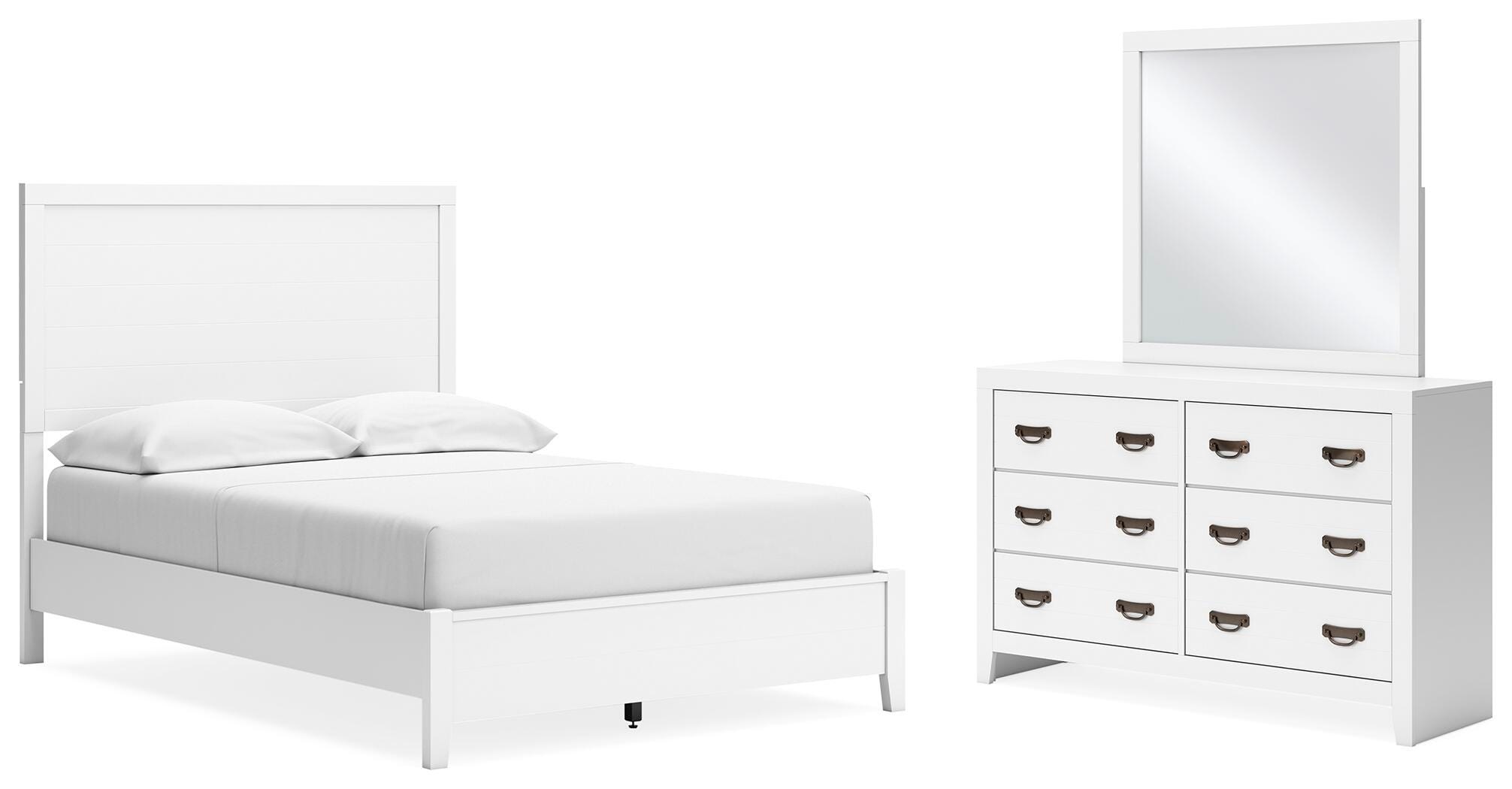 Ashley Binterglen Full Panel Bed, Dresser and Mirror B427B5