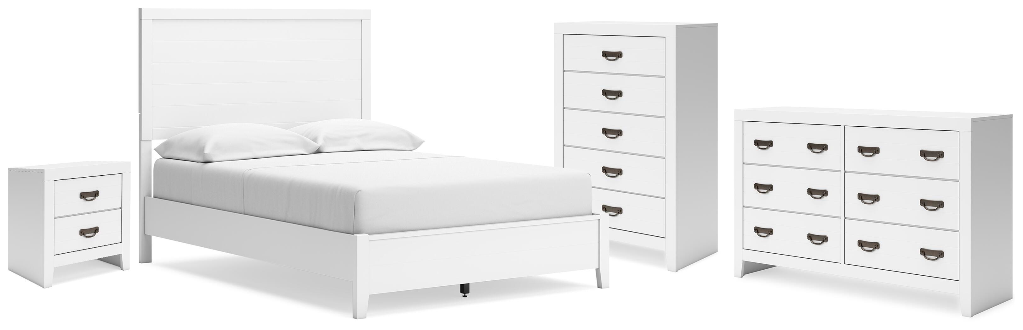 Signature Design by Ashley Binterglen Full Panel Bed, Dresser, Chest and Nightstand B427B17