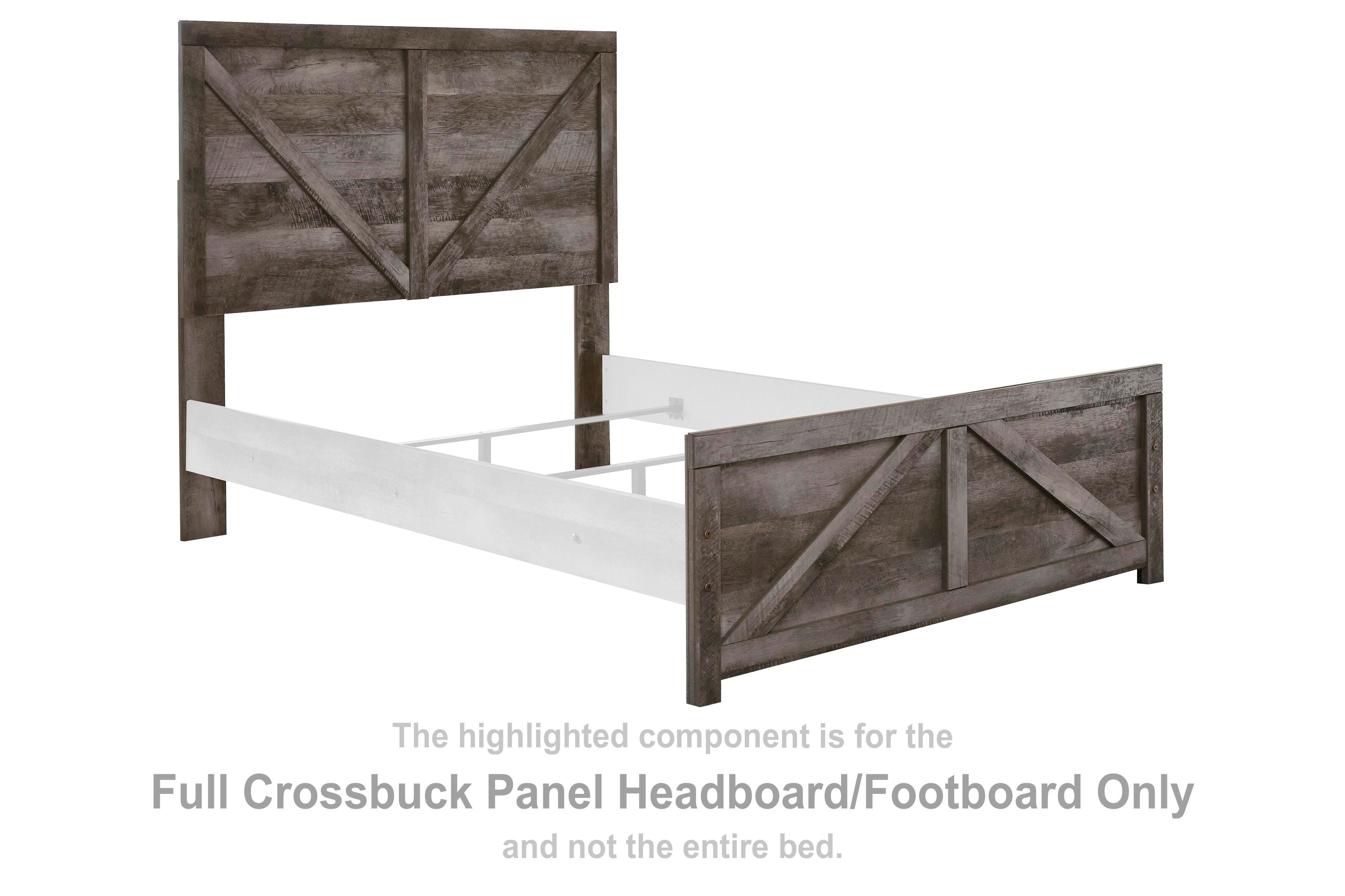  Wynnlow Full Crossbuck Panel Headboard/Footboard 