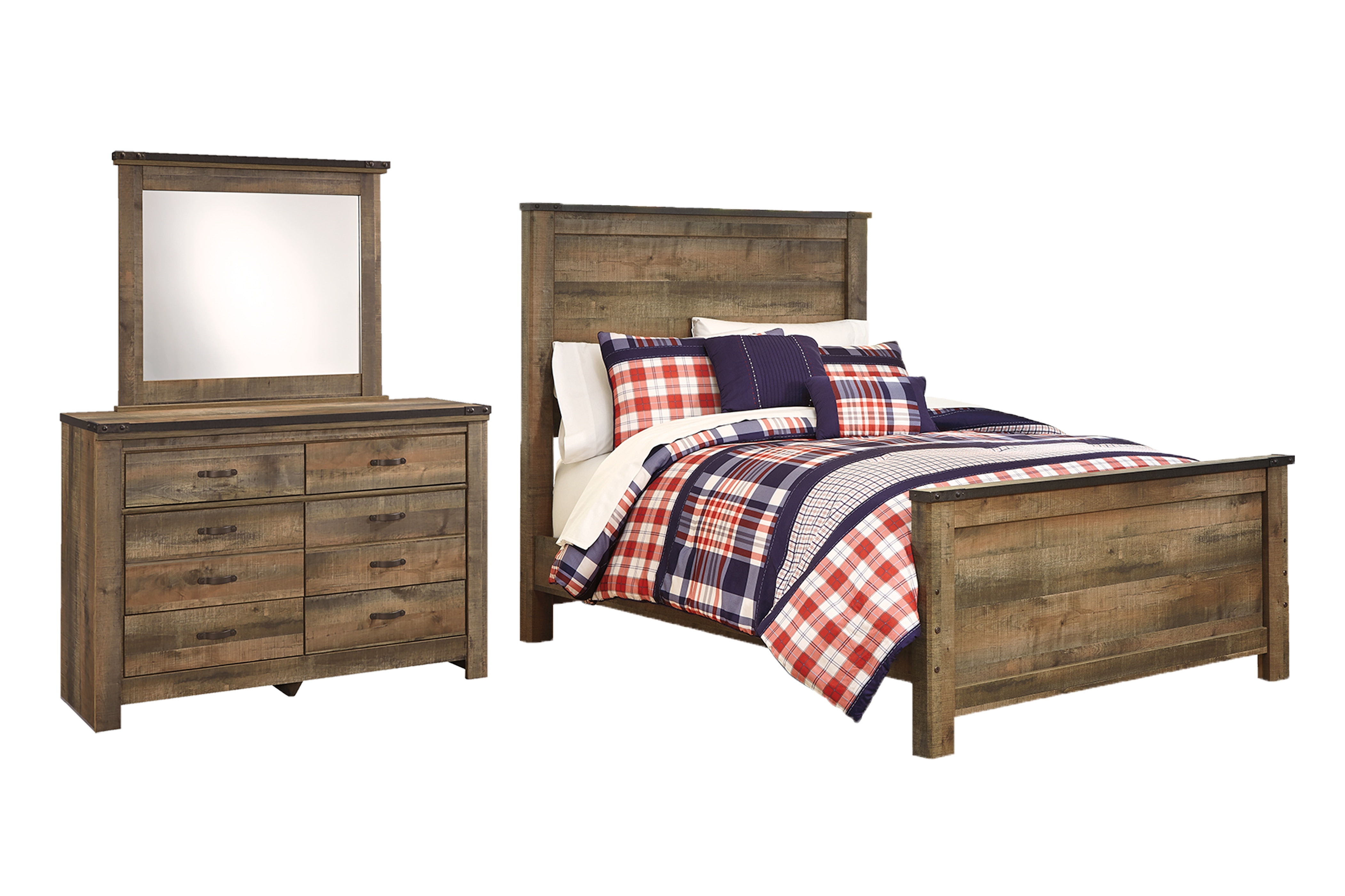 Trinell full deals panel bed