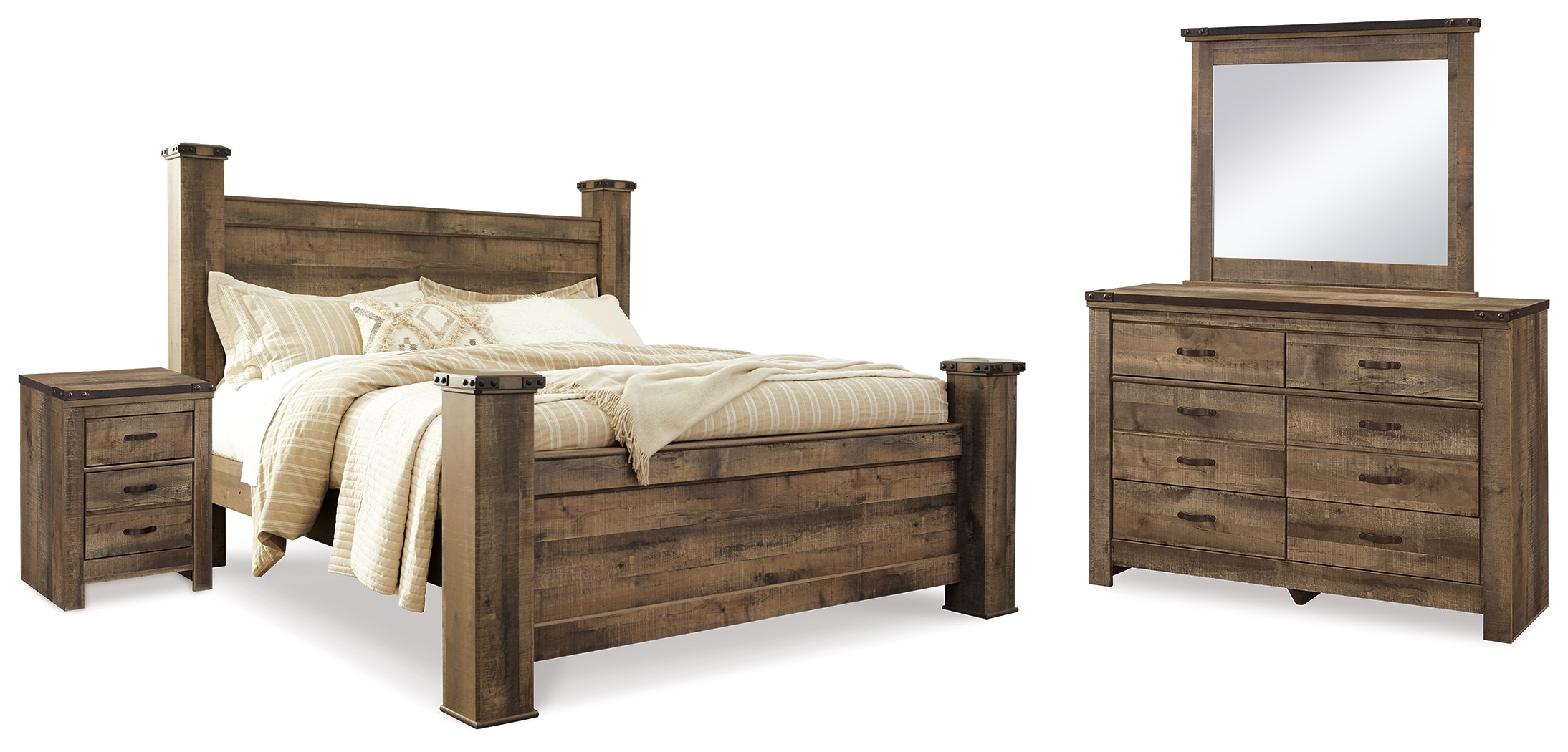 Signature design by ashley deals trinell king bedroom collection