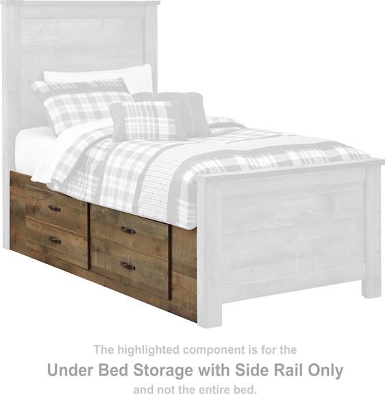 Signature Design by Ashley Trinell Under Bed Storage with Side Rail B446-50 at Woodstock Furniture & Mattress Outlet