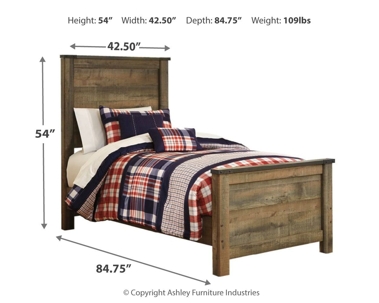 ashley trinell twin trundle bed