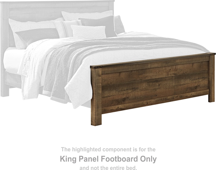 Signature Design by Ashley Trinell King Panel Footboard B446-56 at Woodstock Furniture & Mattress Outlet