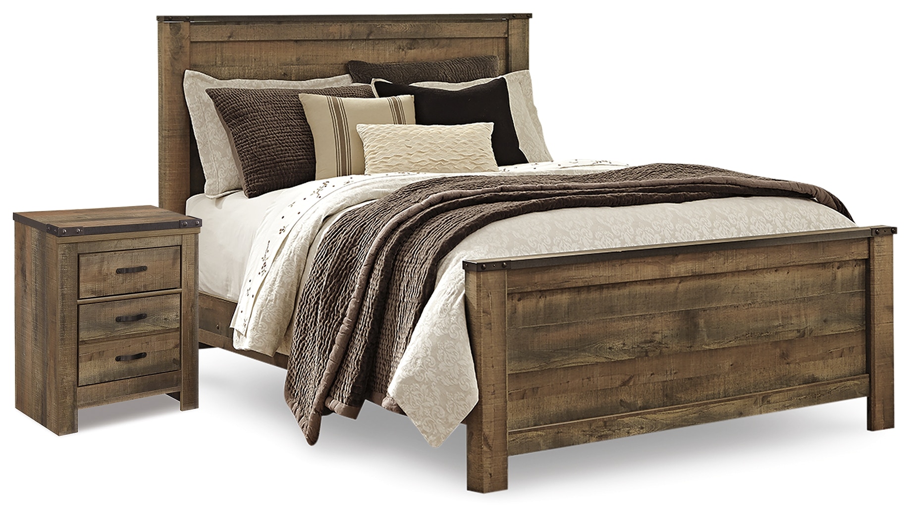 Ashley furniture ashley trinell on sale brown panel bedroom set