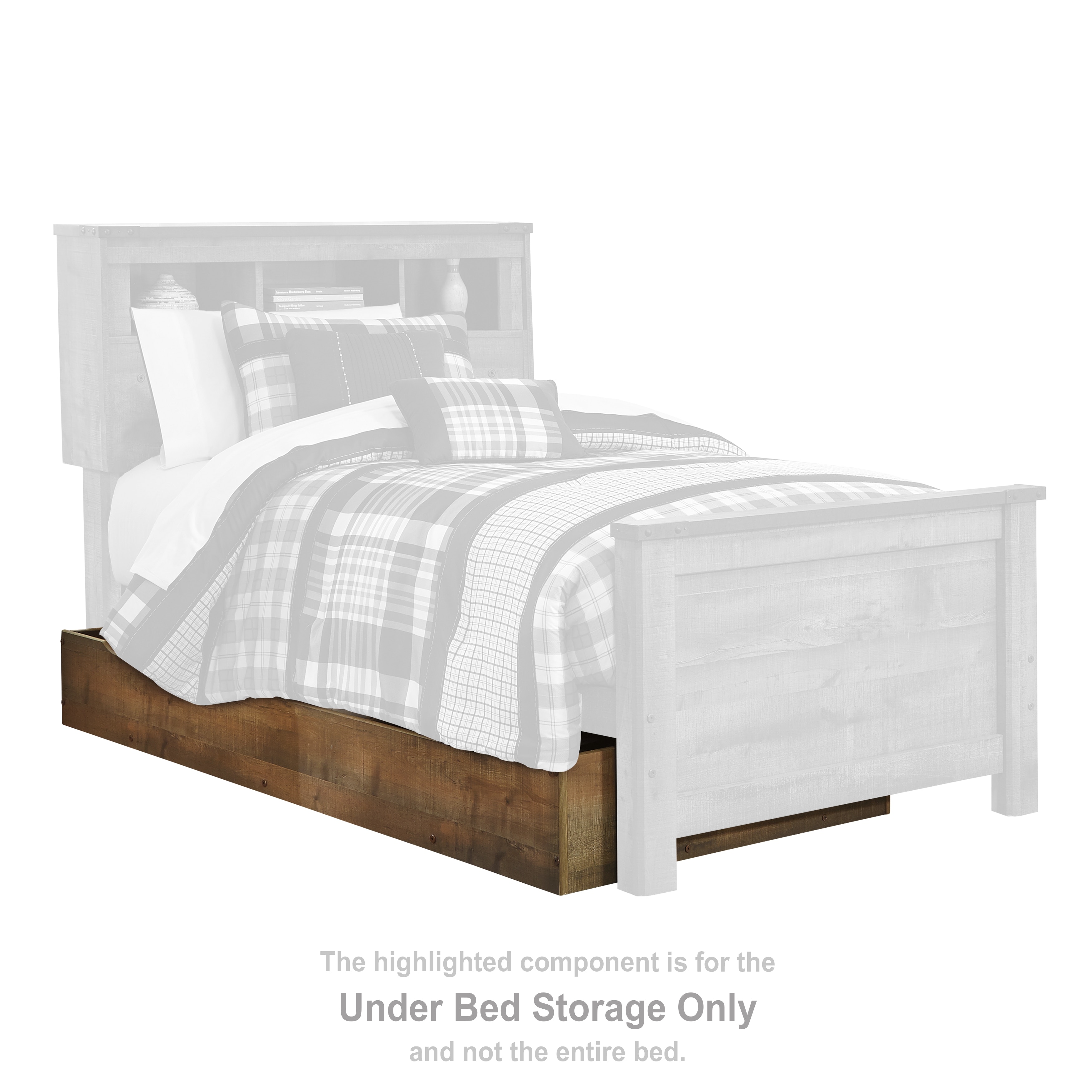 Ashley furniture twin 2025 bed with storage