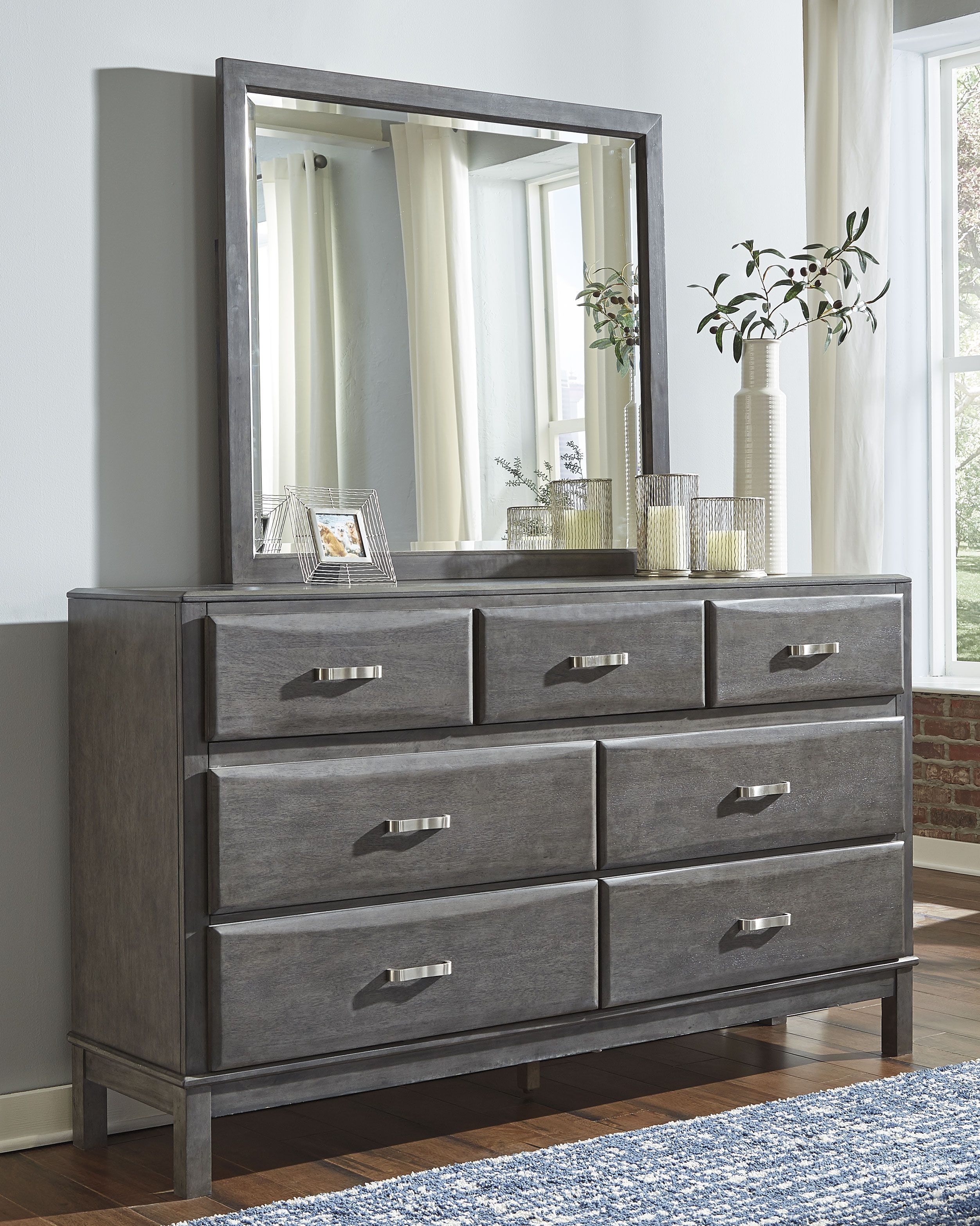 Signature Design by Ashley Bedroom Caitbrook Dresser and Mirror - Frazier  and Son Furniture