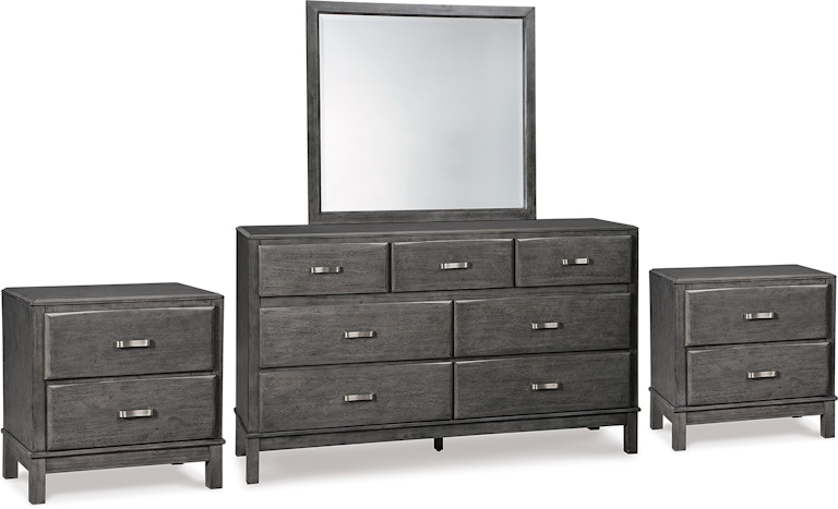 Signature Design by Ashley Caitbrook Dresser, Mirror and 2 Nightstands B476B25