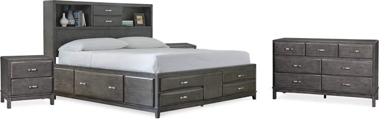 Signature Design by Ashley Caitbrook King Storage Bed, Dresser and 2 Nightstands B476B18