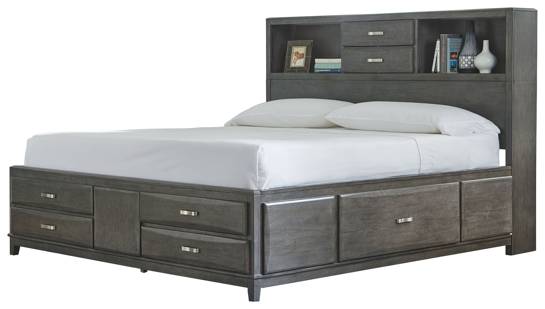 Signature Design by Ashley Bedroom Caitbrook King Storage Bed with 