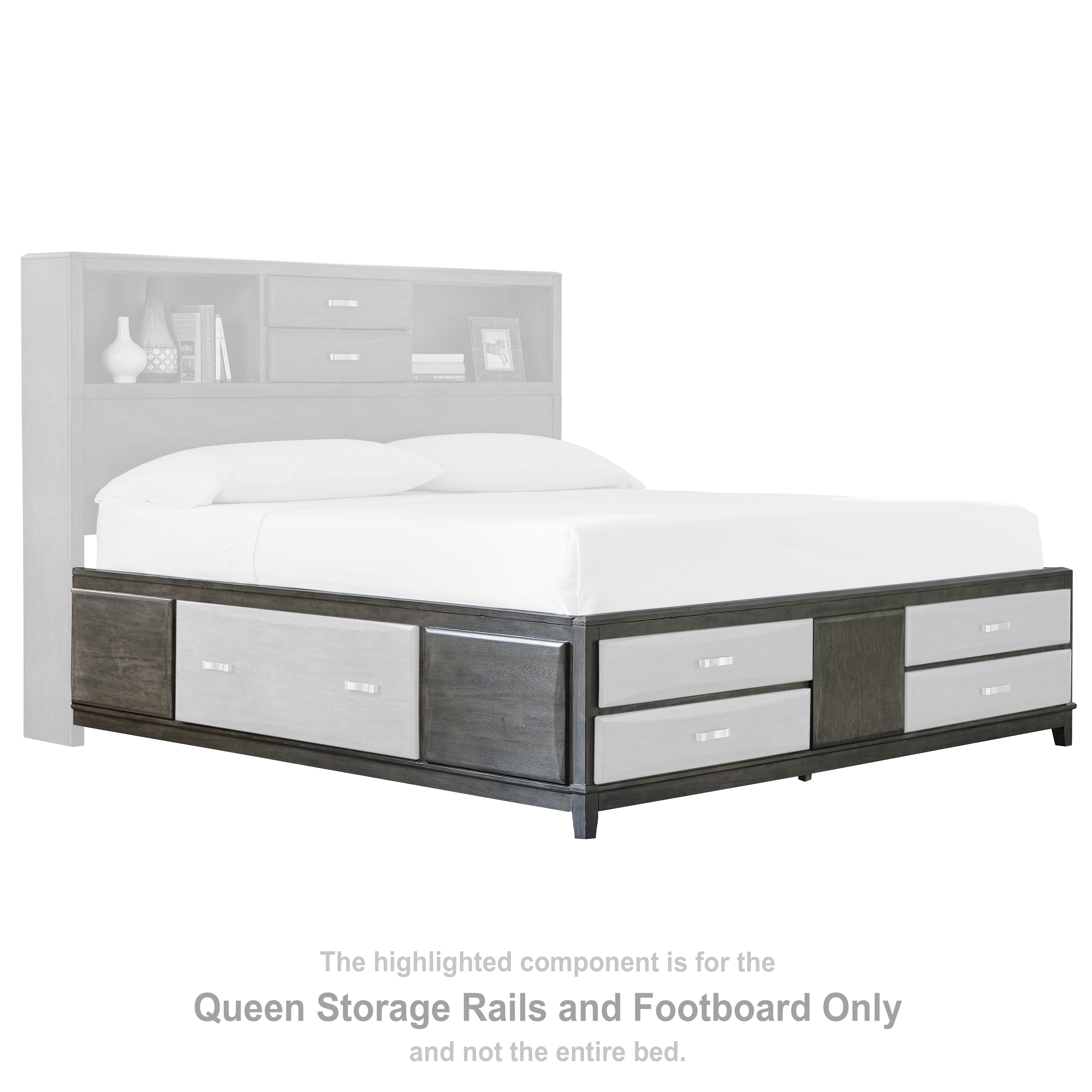 Ashley caitbrook deals gray storage bed