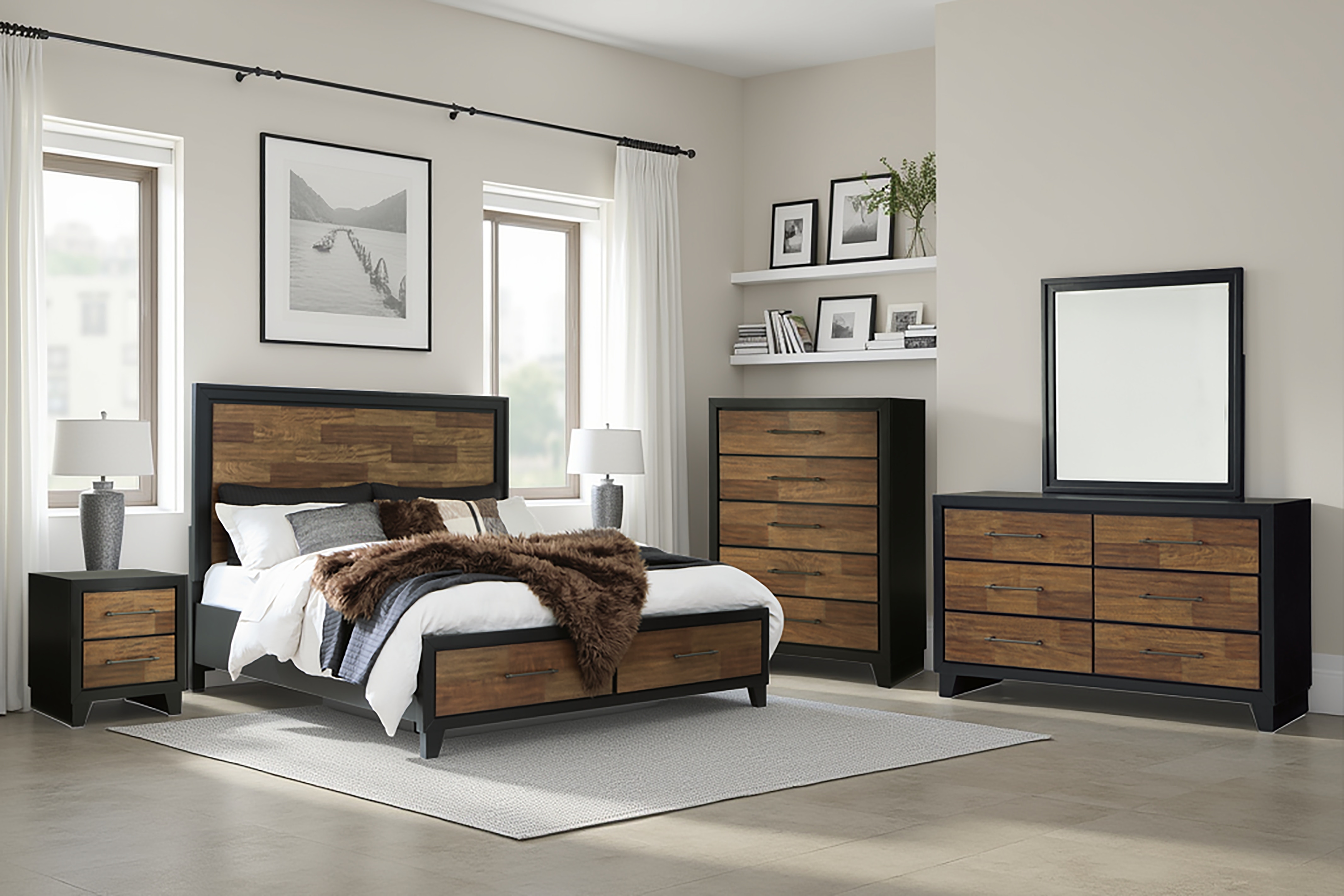 Boulevard Kraeburn Panel Storage Bed - Thumbnail 3
