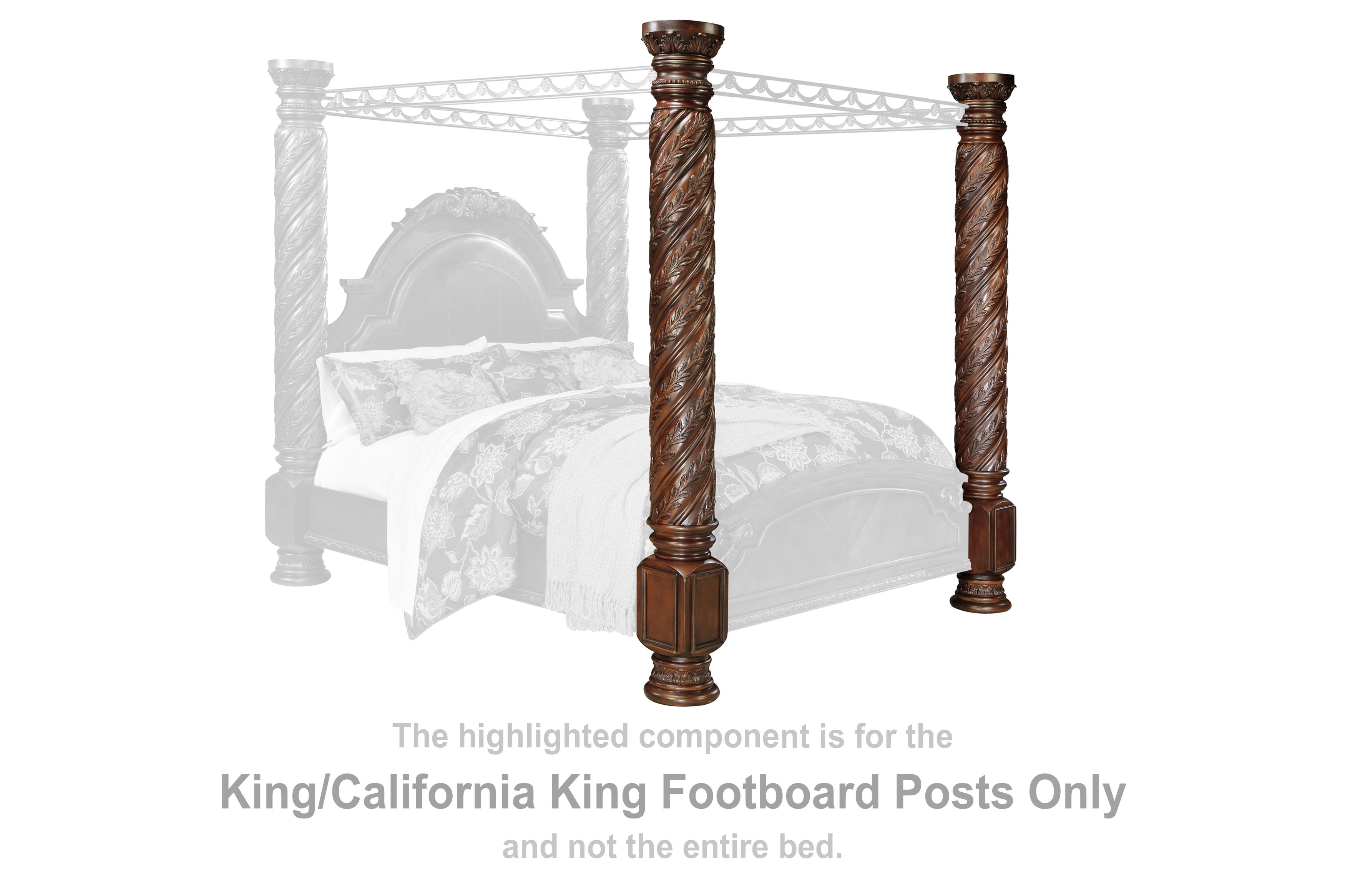 California king bed frame deals with posts