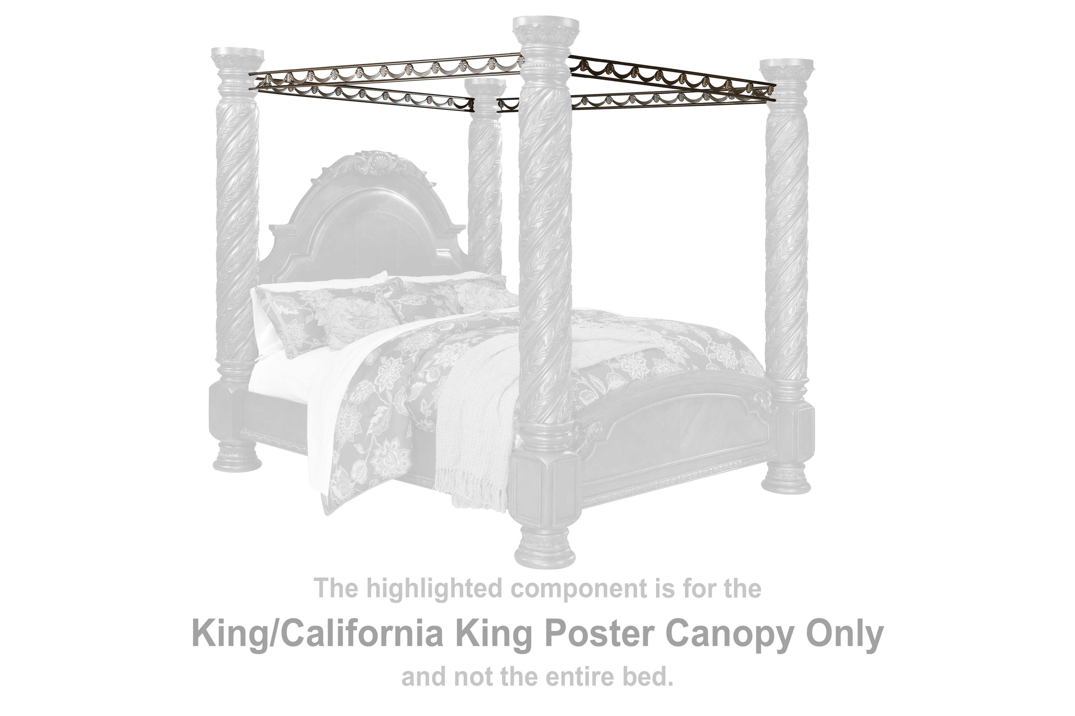 North shore deals king canopy bed