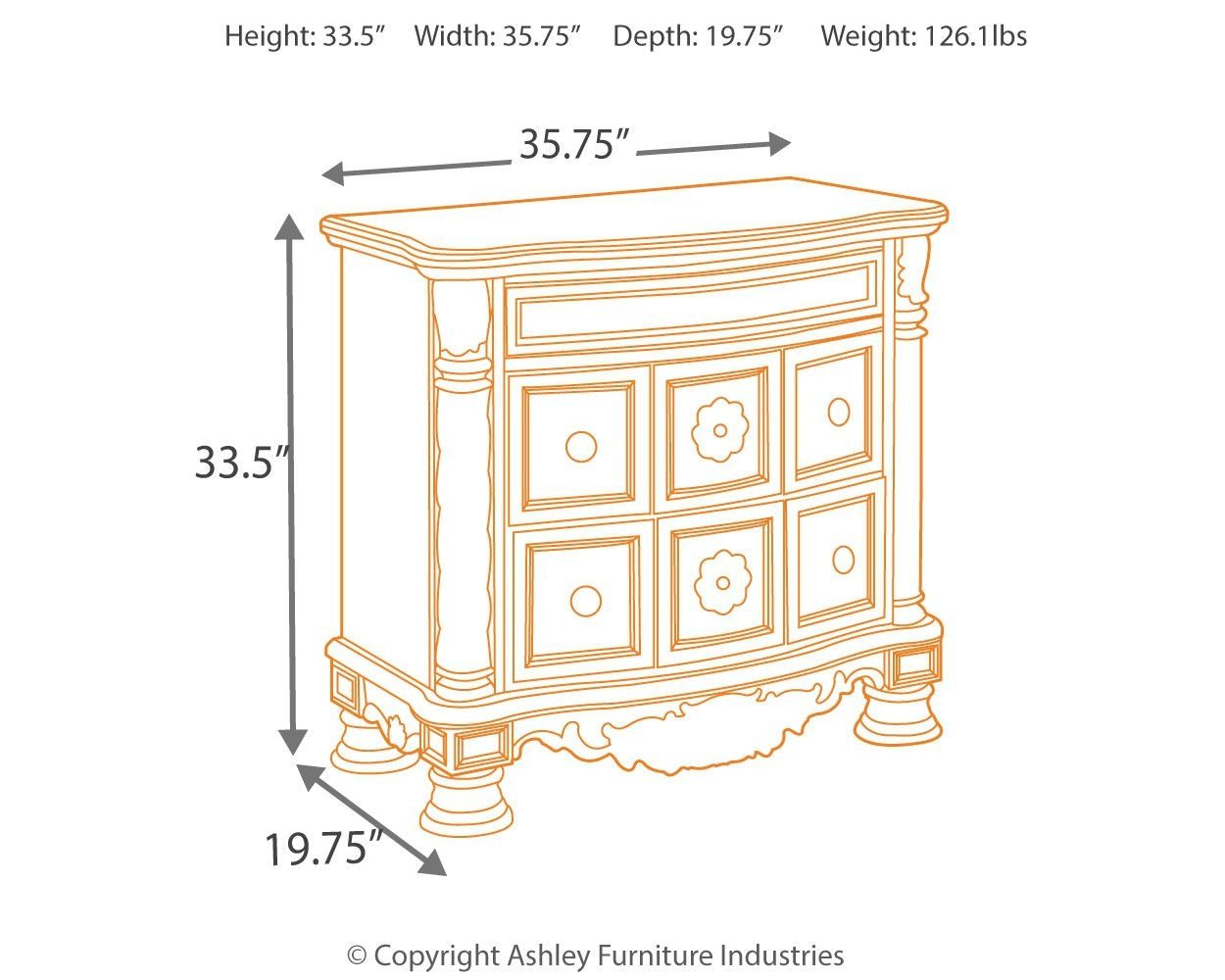 North deals shore nightstand