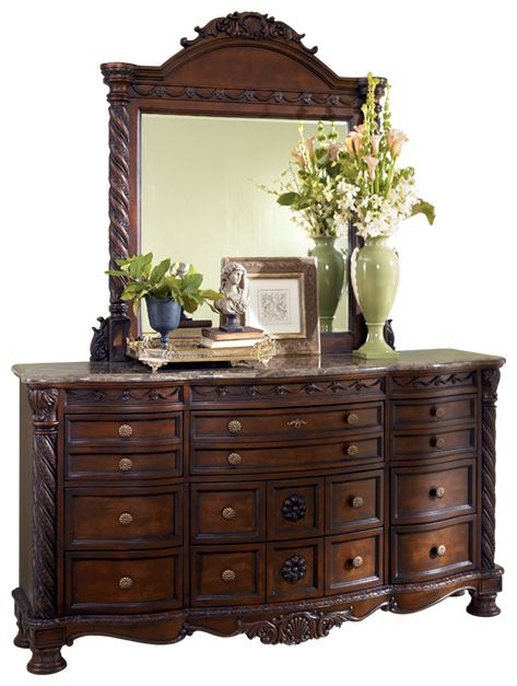 Millennium Bedroom North Shore Dresser and Mirror B553B35 Furniture