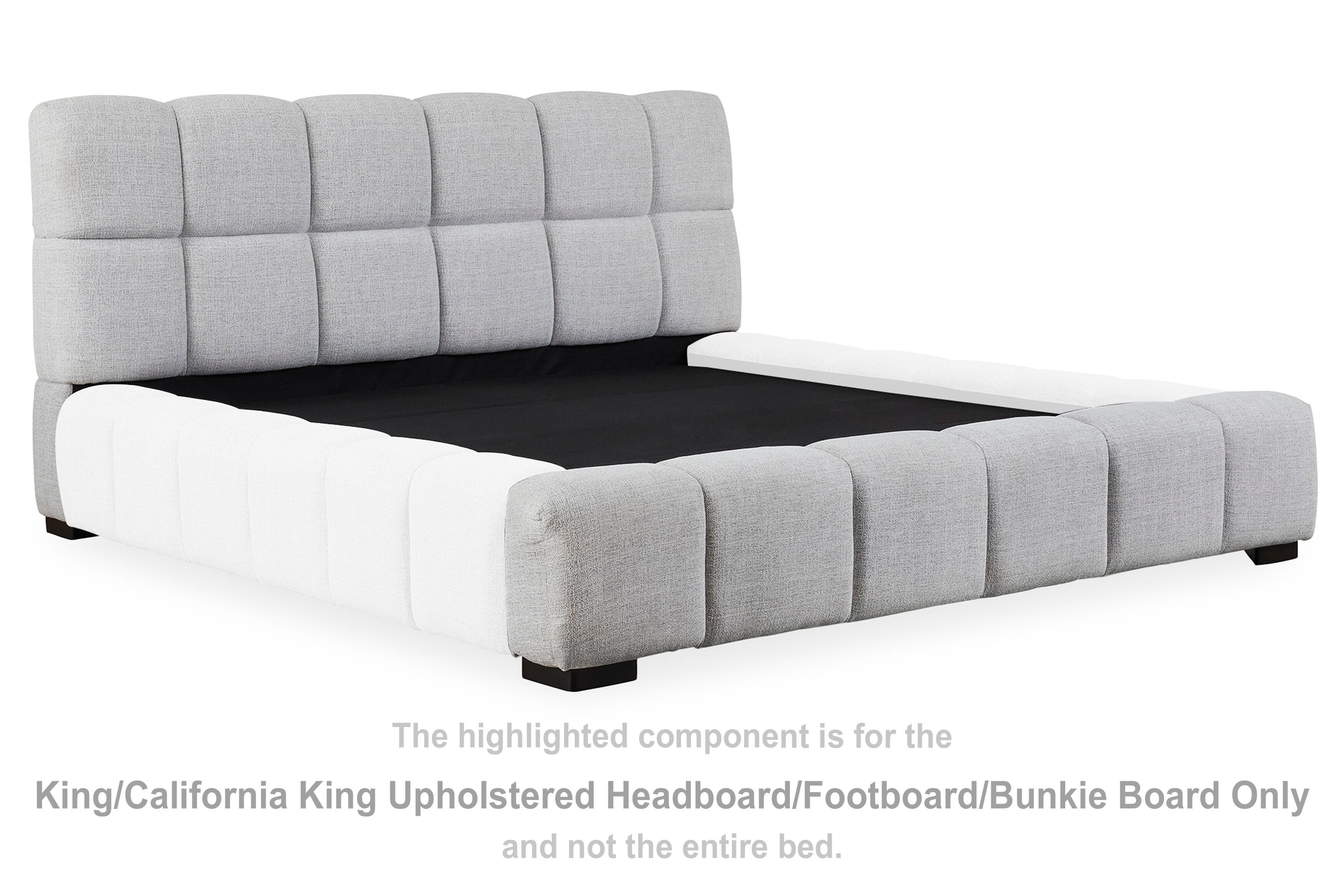  Jesstean King/California King Upholstered Headboard/Footboard/Bunkie Board 